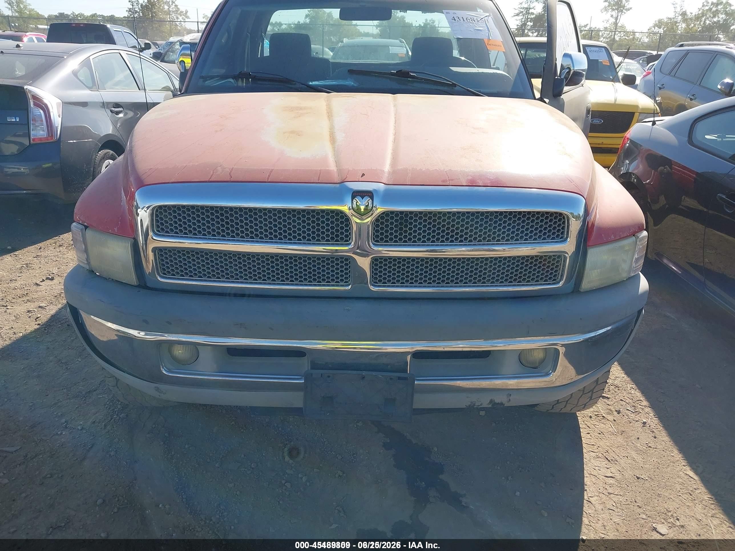 1997 Dodge Ram 1500 St Красный vin: 3B7HF13Z8VG817124