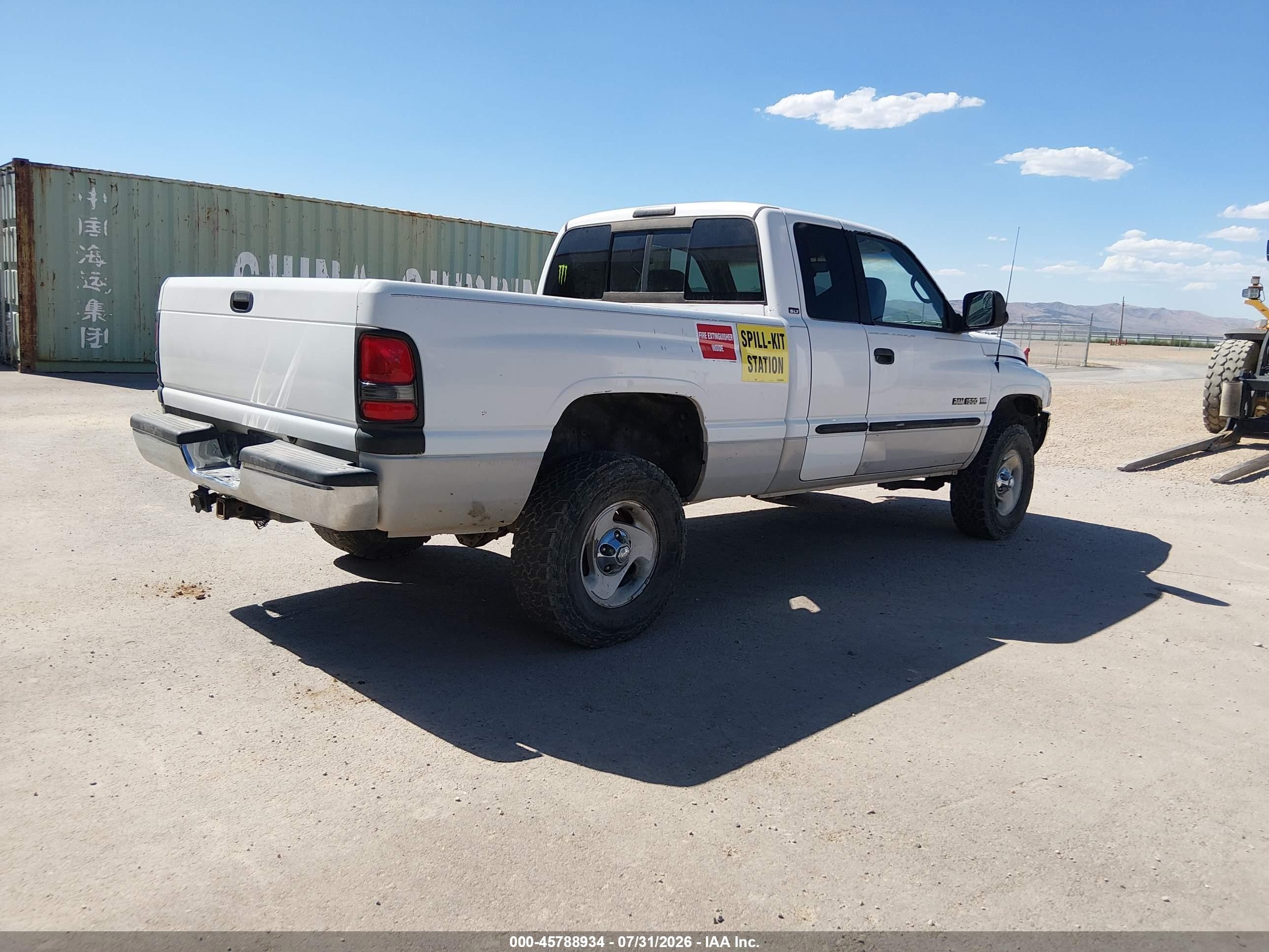 1998 Dodge Ram 1500 St White vin: 3B7HF13Z8WG234439