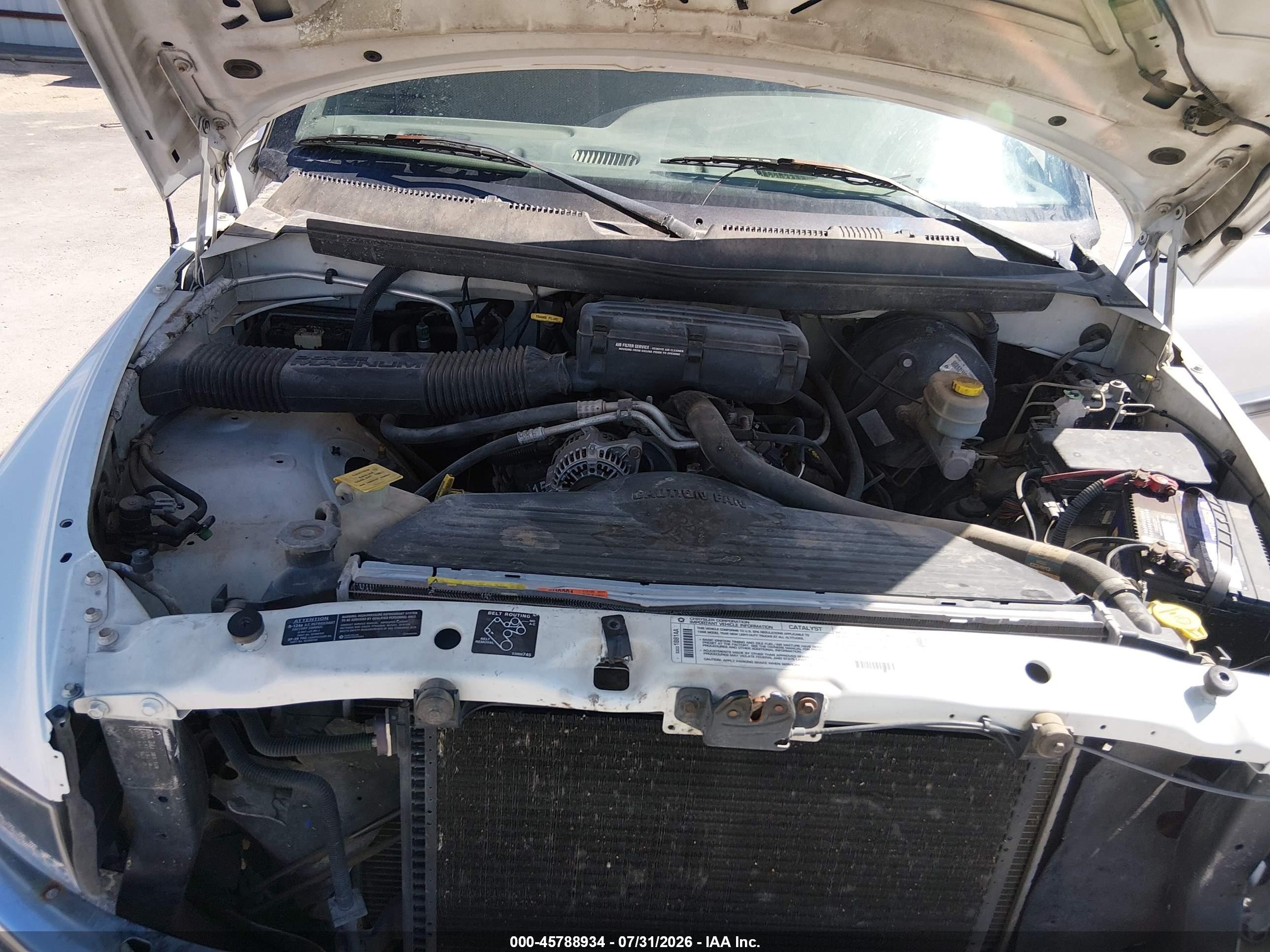 1998 Dodge Ram 1500 St White vin: 3B7HF13Z8WG234439