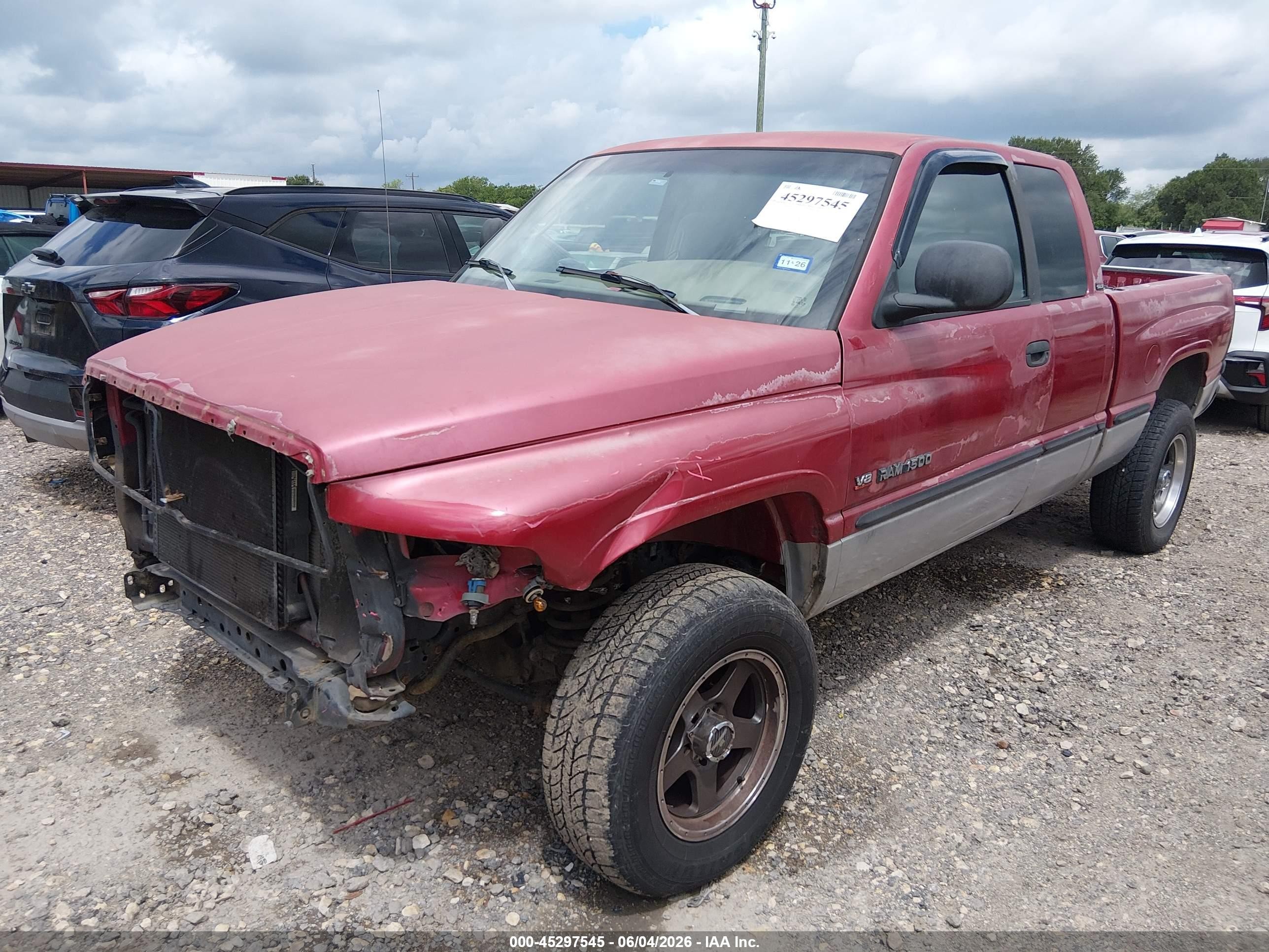 1999 Dodge Ram 1500 St Red vin: 3B7HF13Z8XG161946