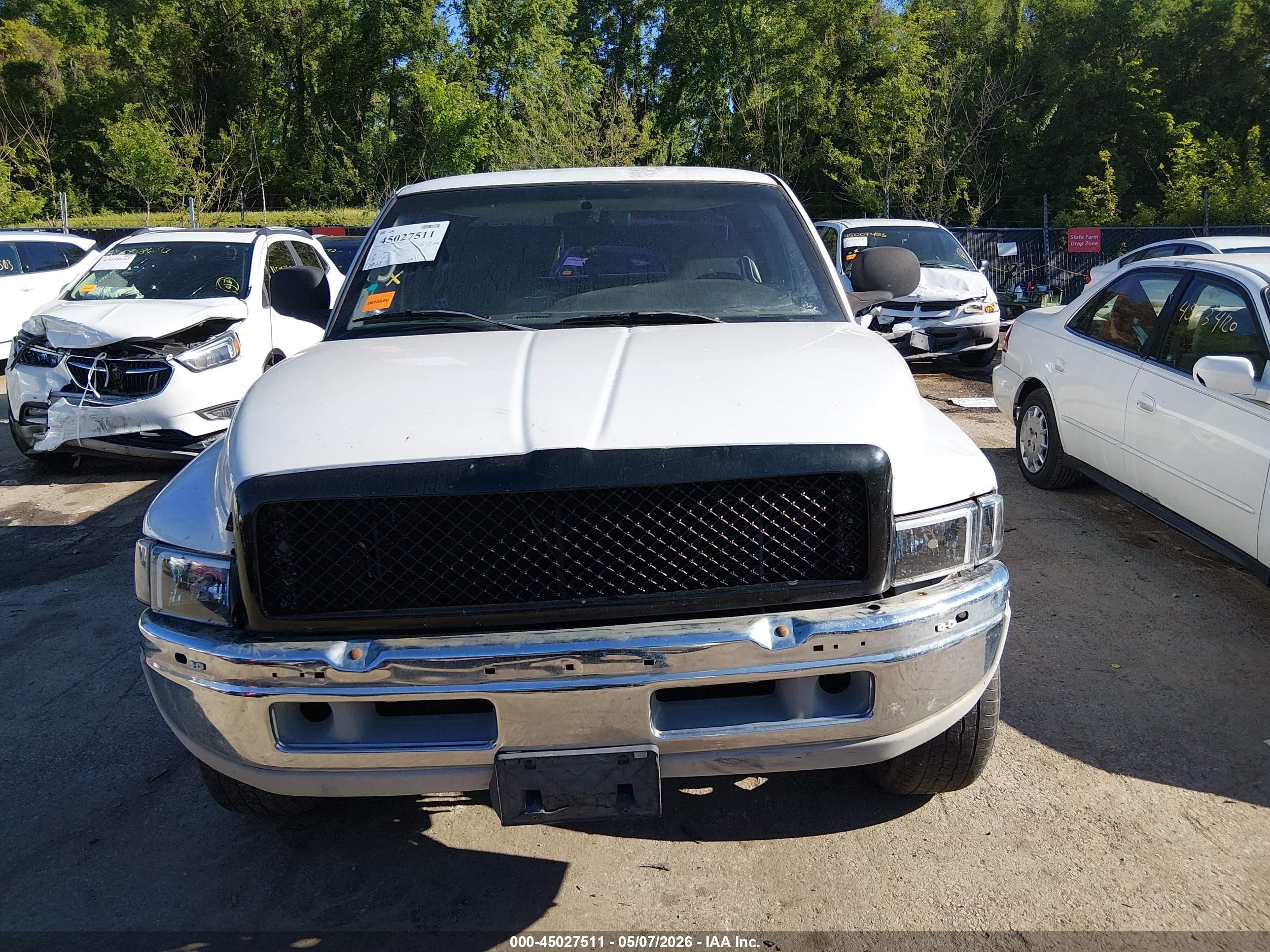 2001 Dodge Ram 1500 St White vin: 3B7HF13Z91G766775