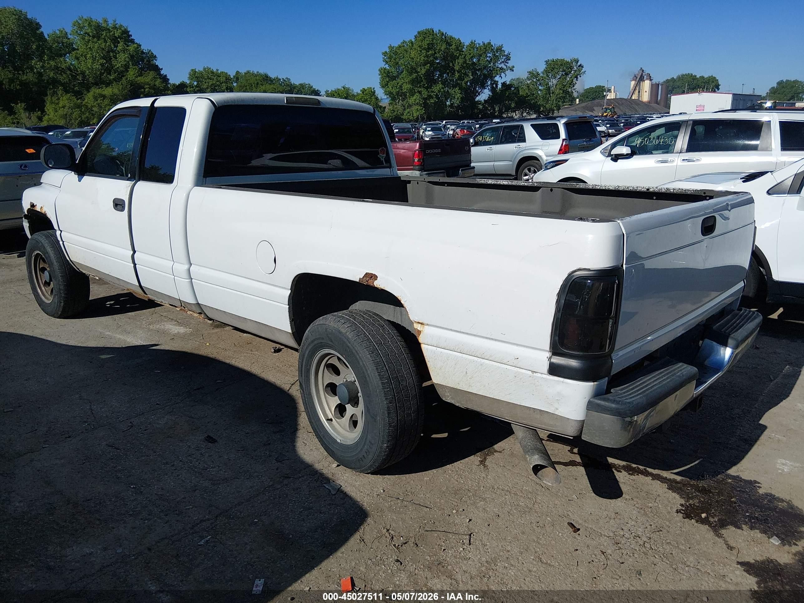 2001 Dodge Ram 1500 St White vin: 3B7HF13Z91G766775