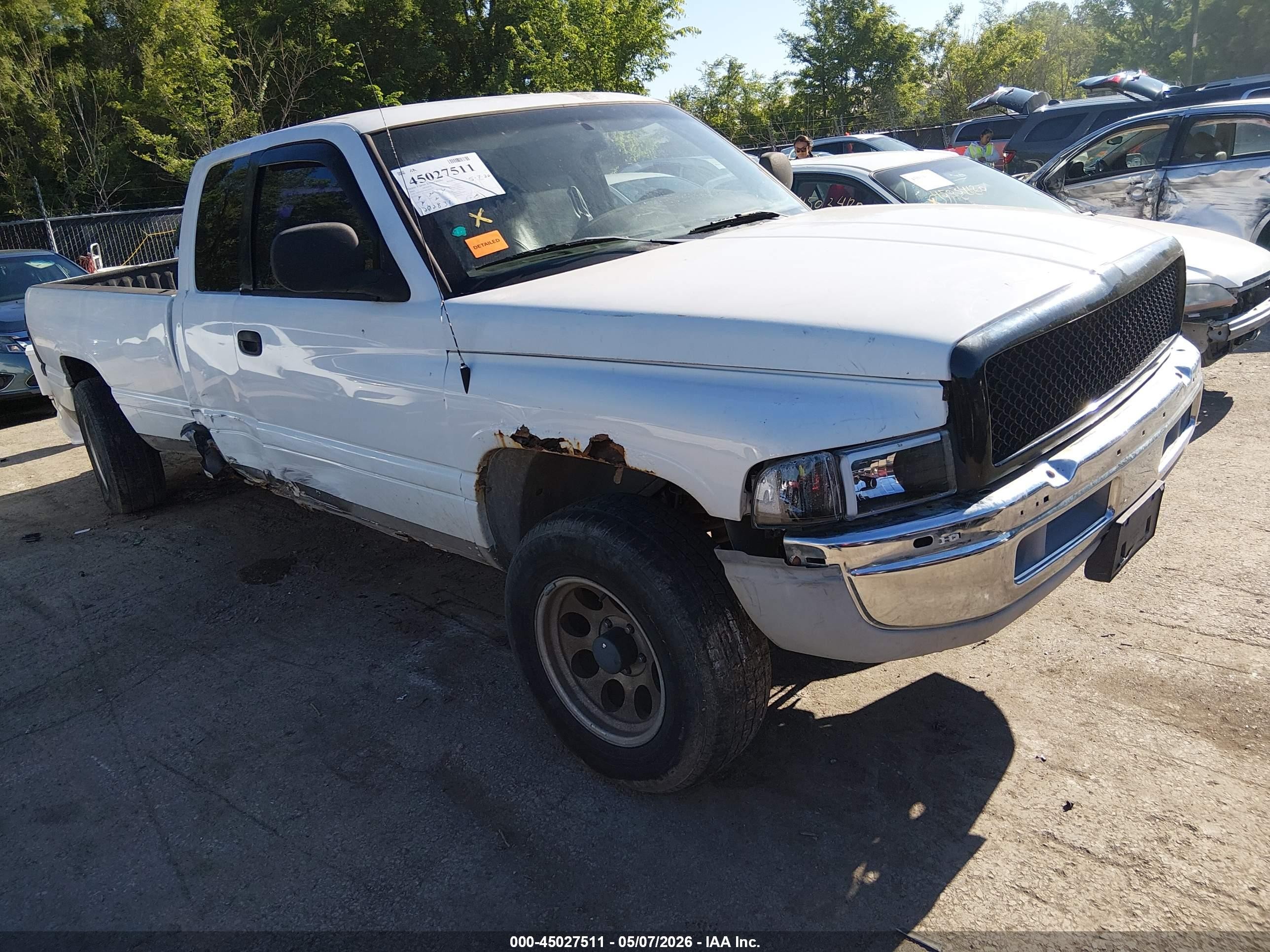 2001 Dodge Ram 1500 St White vin: 3B7HF13Z91G766775