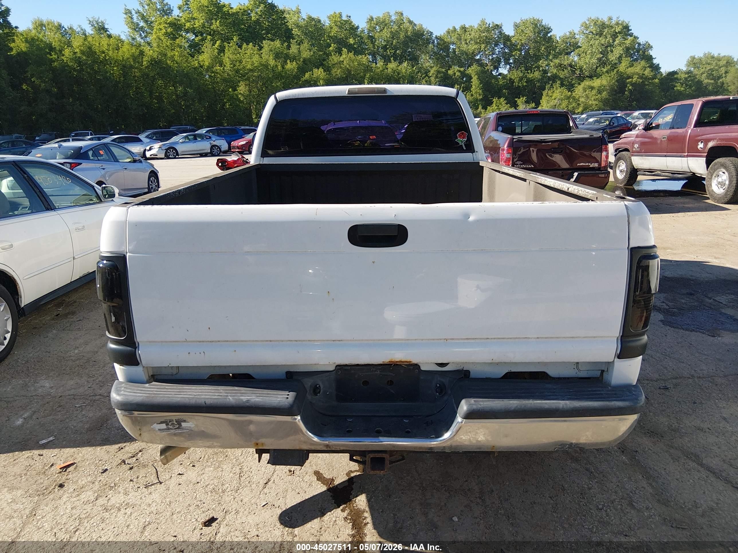 2001 Dodge Ram 1500 St White vin: 3B7HF13Z91G766775