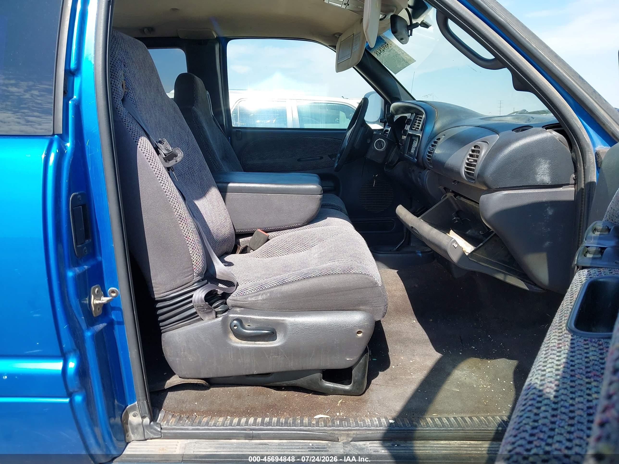 2001 Dodge Ram 1500 St Blue vin: 3B7HF13ZX1G240123