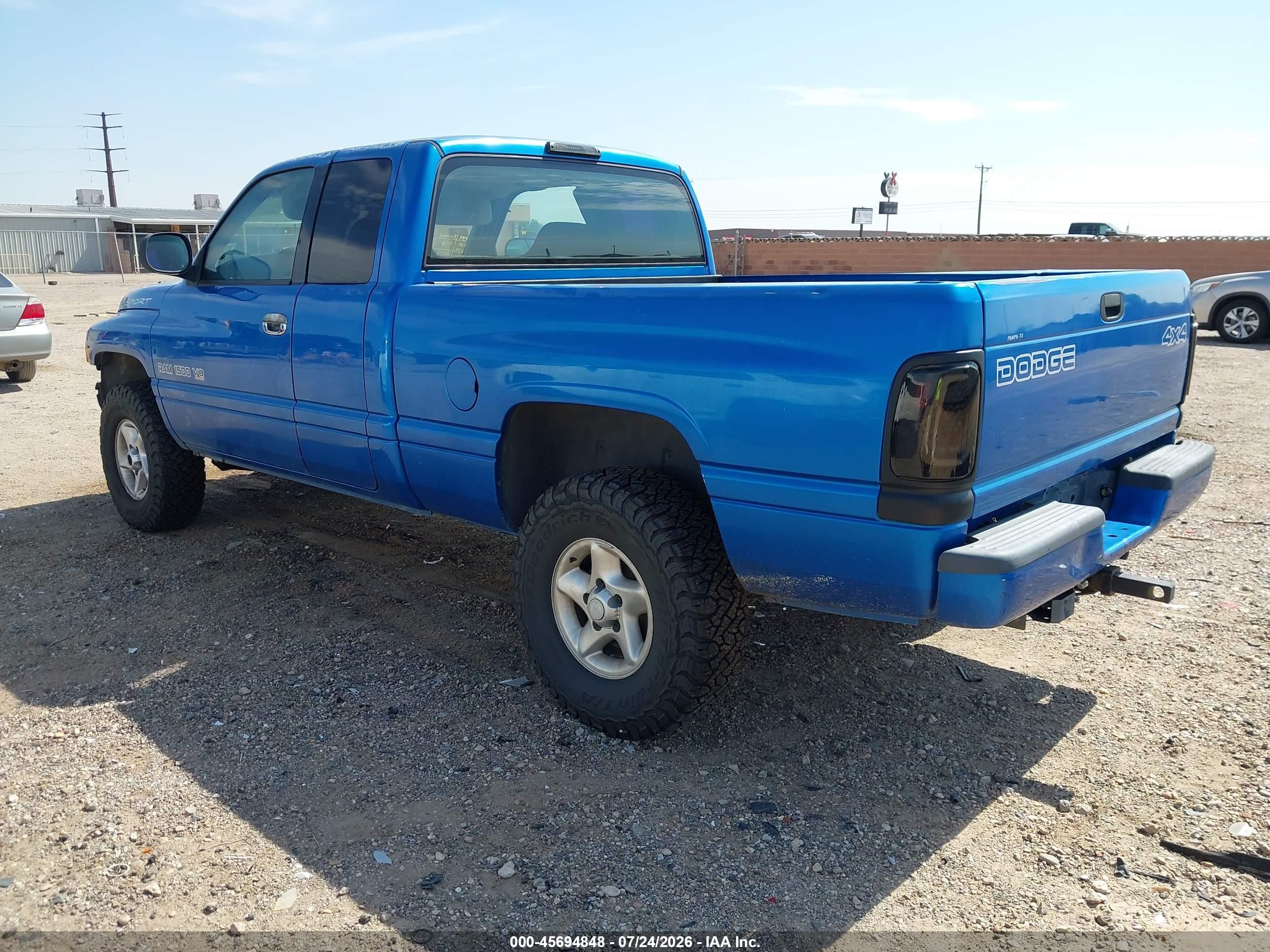 2001 Dodge Ram 1500 St Blue vin: 3B7HF13ZX1G240123