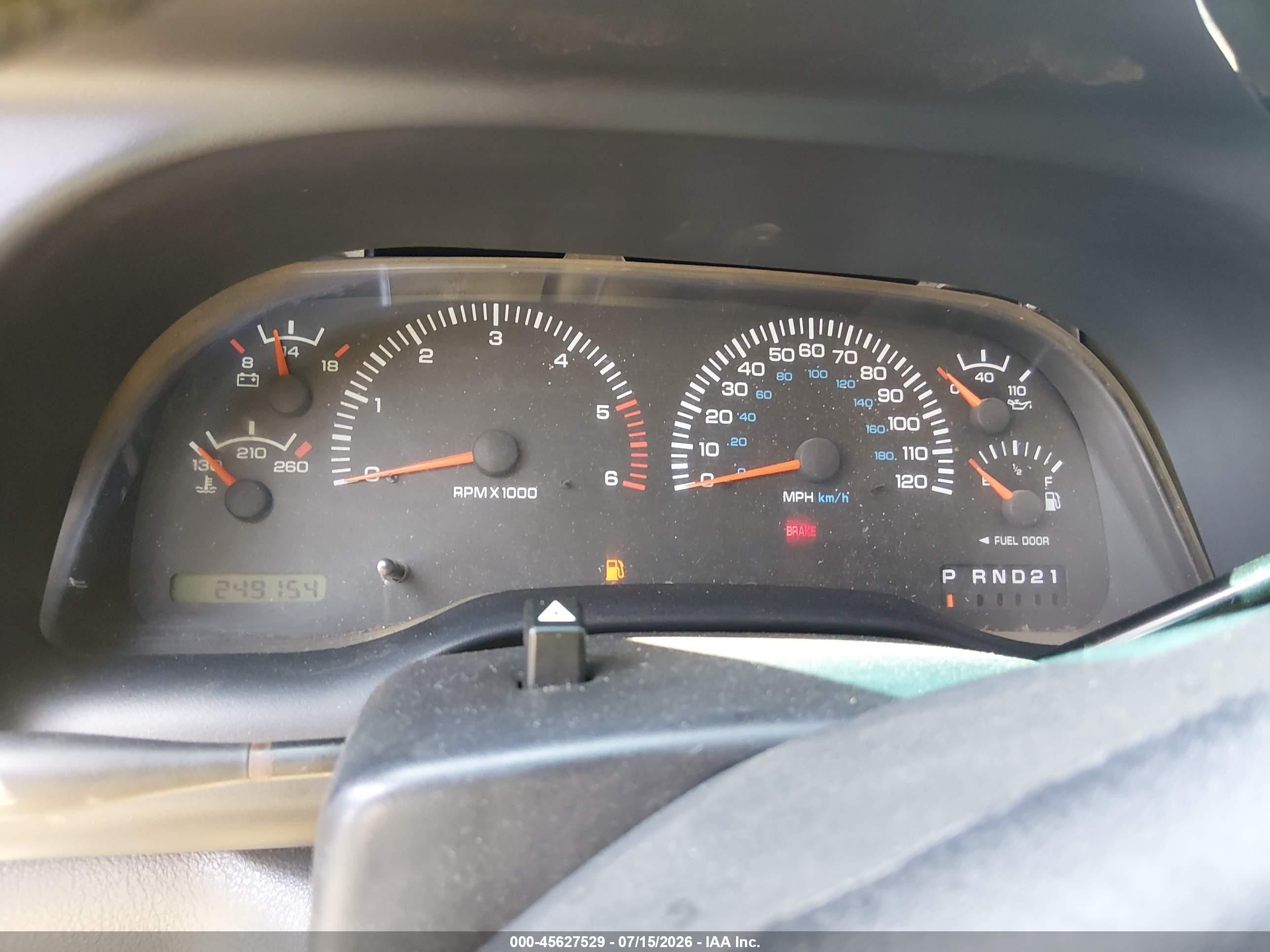 1998 Dodge Ram 1500 St Blue vin: 3B7HF13ZXWG140448