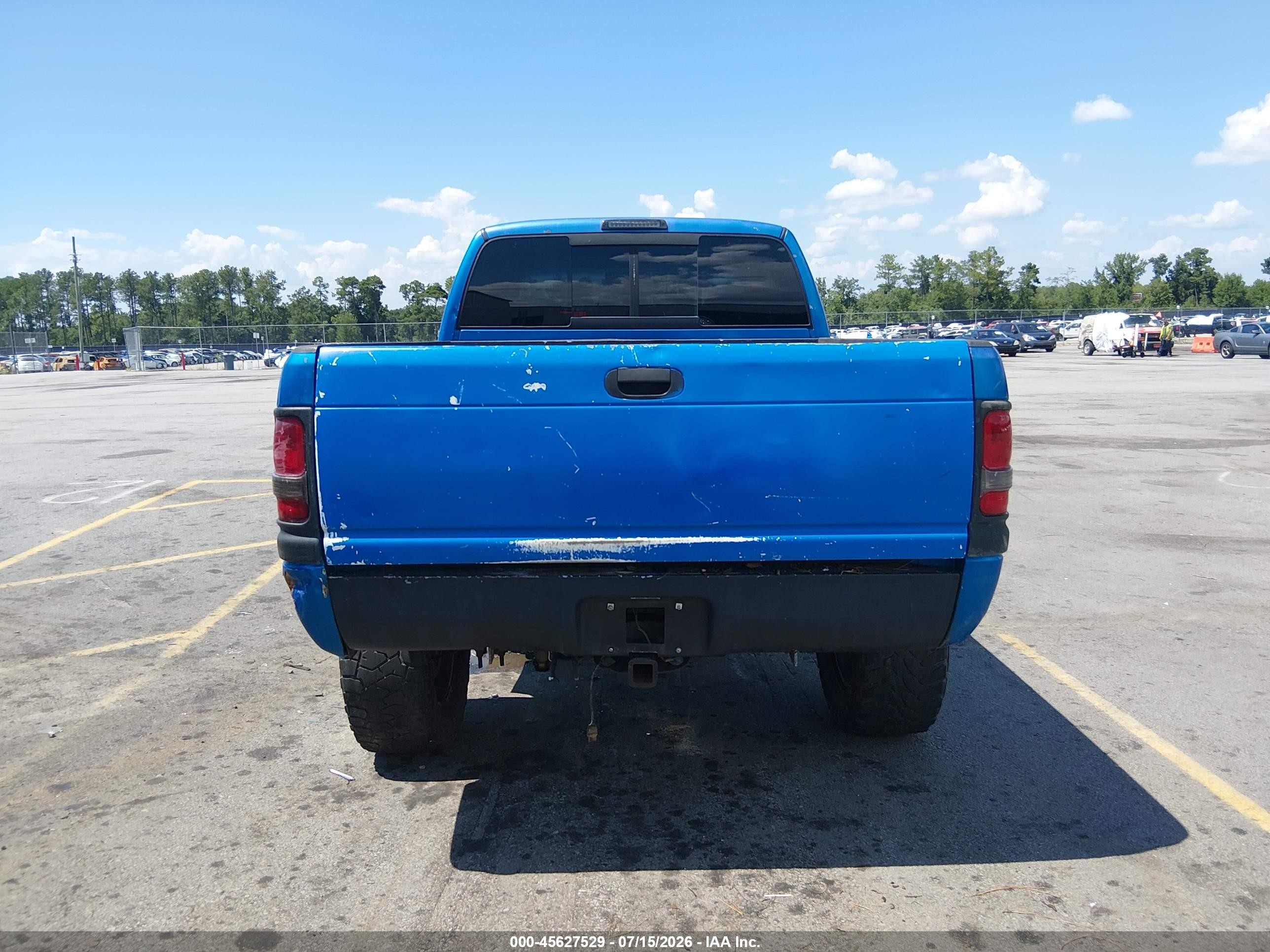 1998 Dodge Ram 1500 St Blue vin: 3B7HF13ZXWG140448