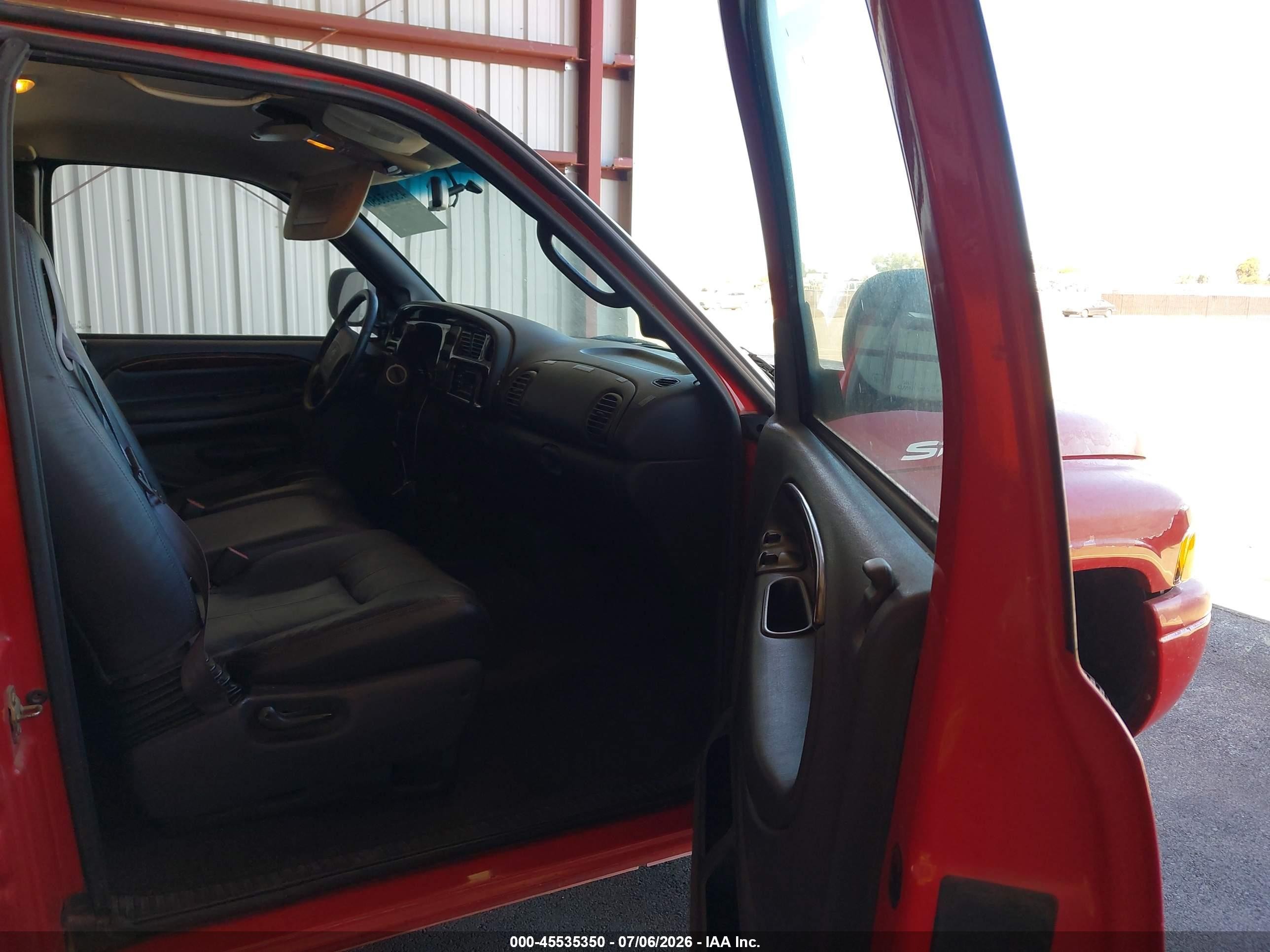 2000 Dodge Ram 1500 St Red vin: 3B7HF13ZXYG106142