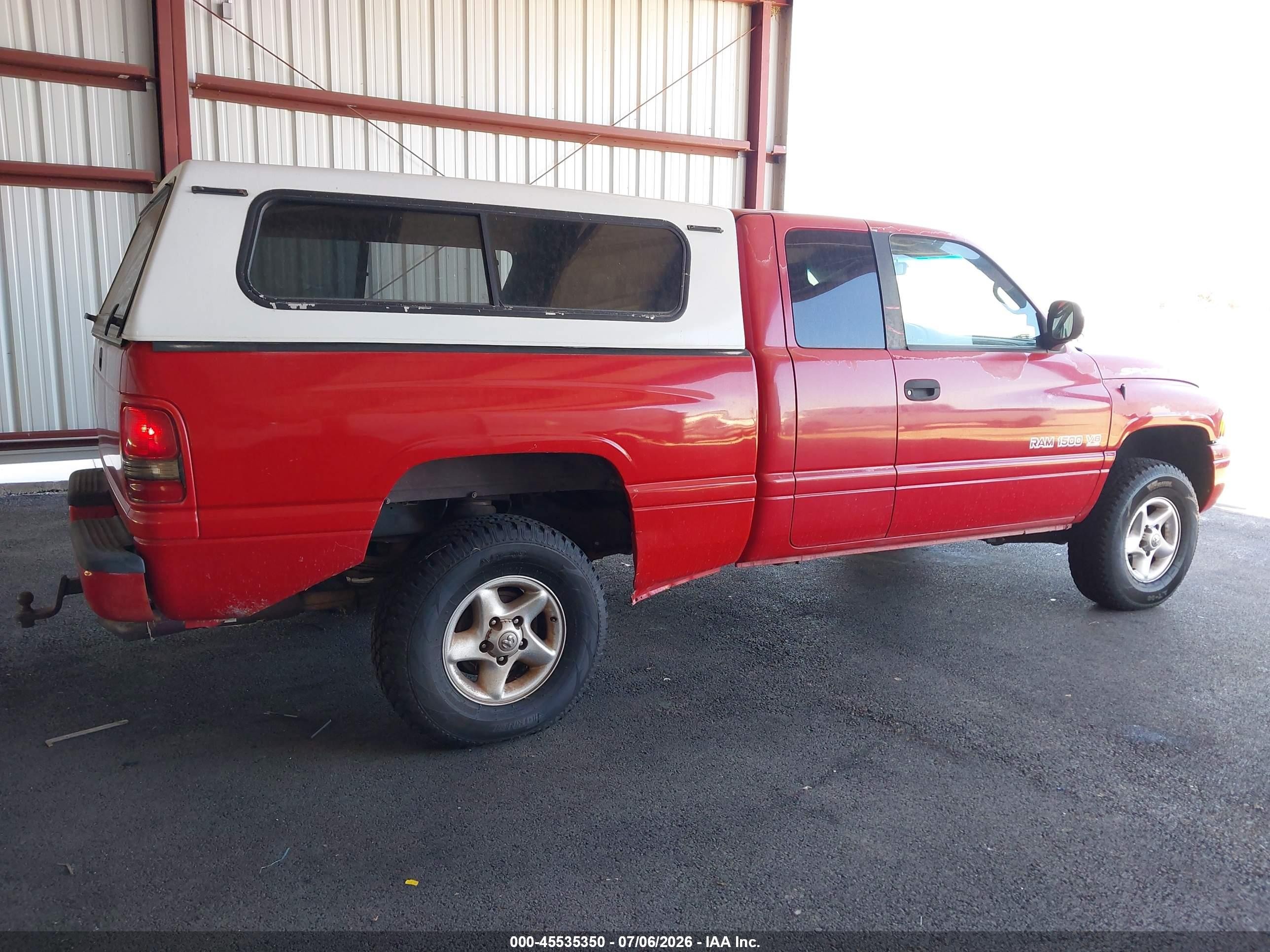 2000 Dodge Ram 1500 St Red vin: 3B7HF13ZXYG106142