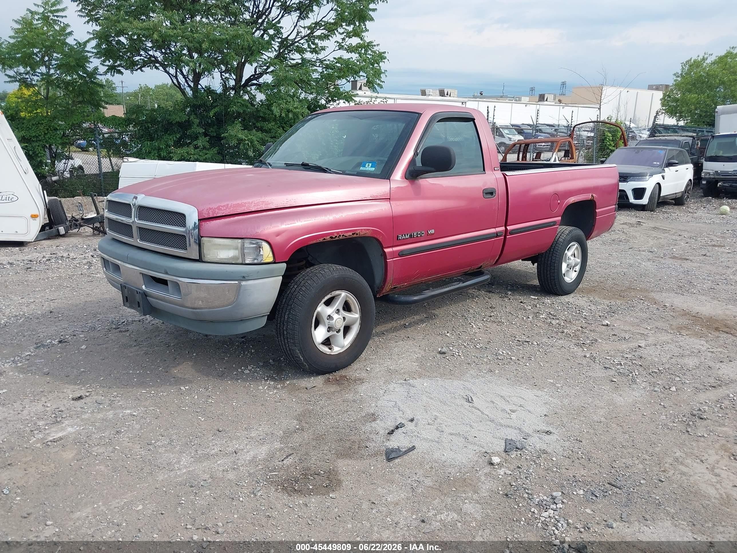 1999 Dodge Ram 1500 St Красный vin: 3B7HF16Y1XM567457