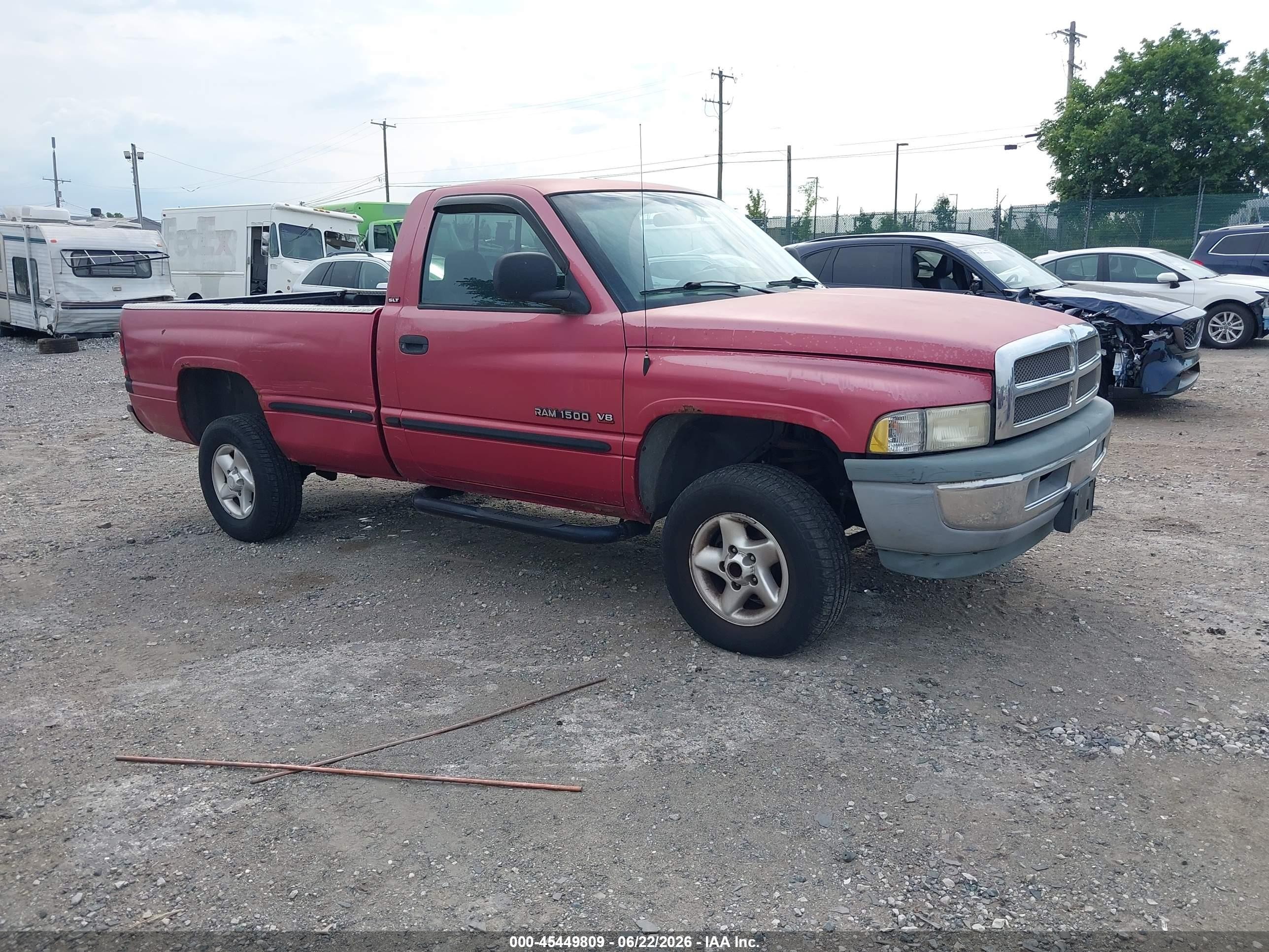 1999 Dodge Ram 1500 St Red vin: 3B7HF16Y1XM567457