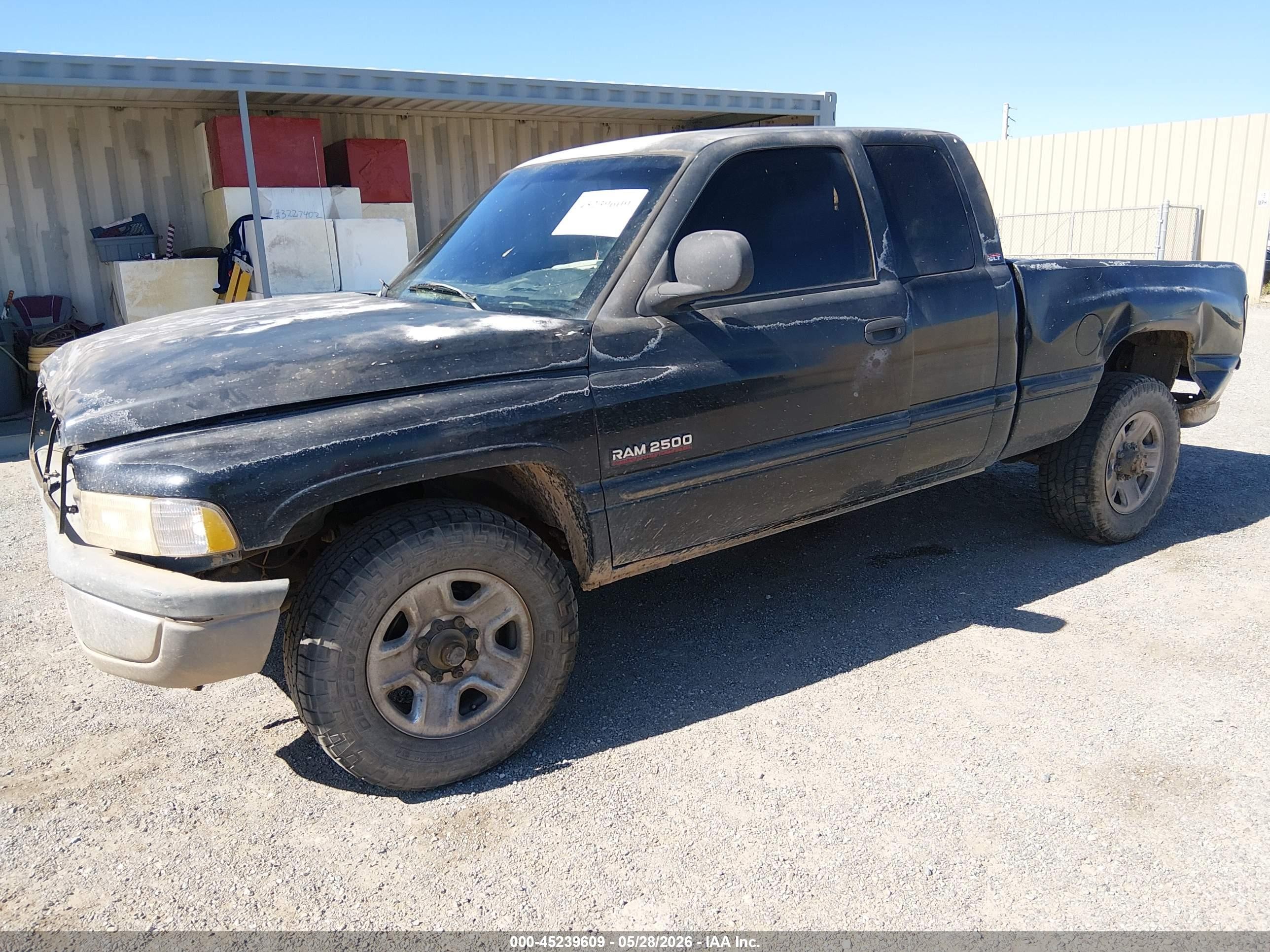 1999 Dodge Ram 2500 St Black vin: 3B7KC2360XG165645