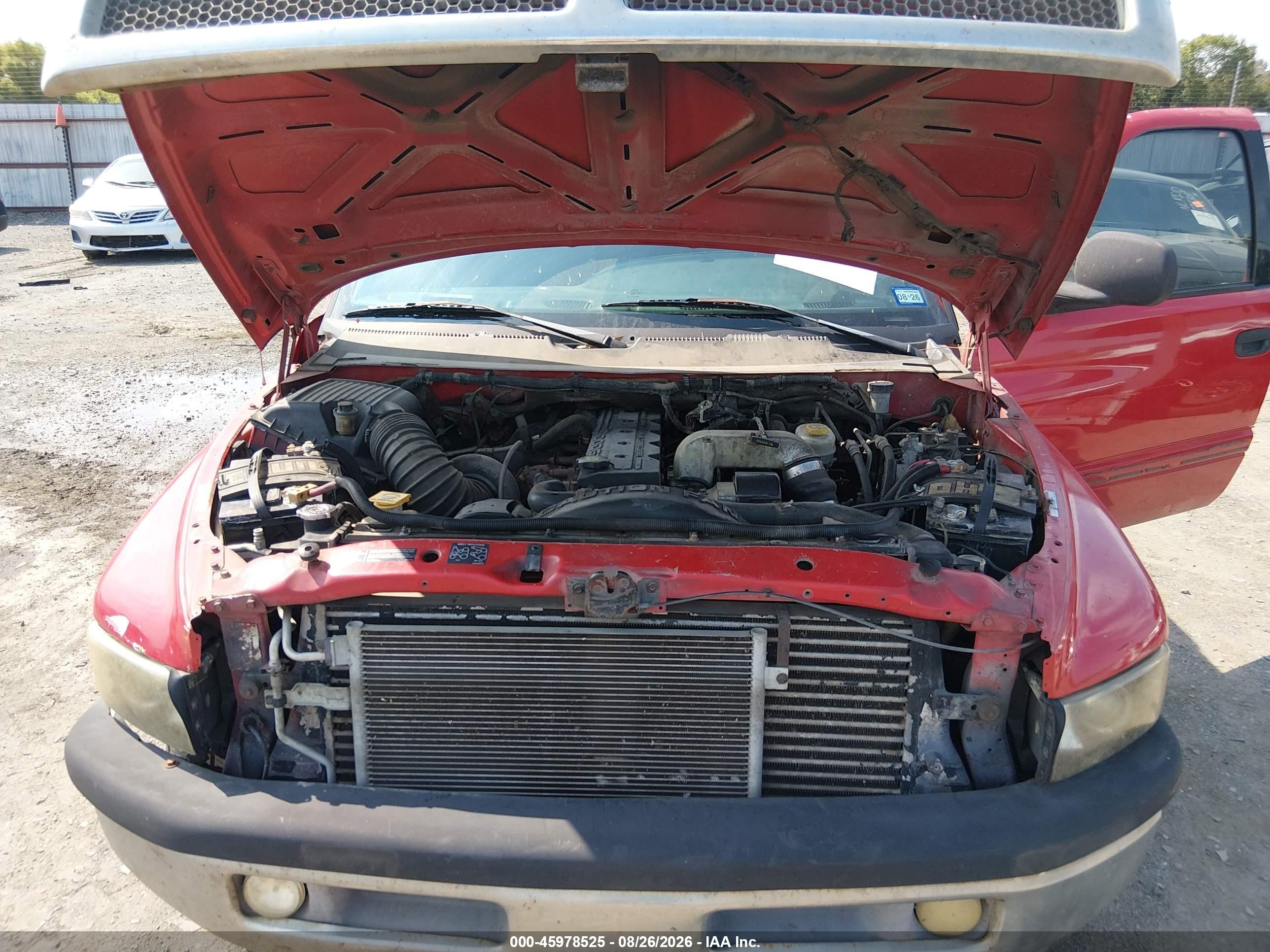 2001 Dodge Ram 2500 St Red vin: 3B7KC23611G168402