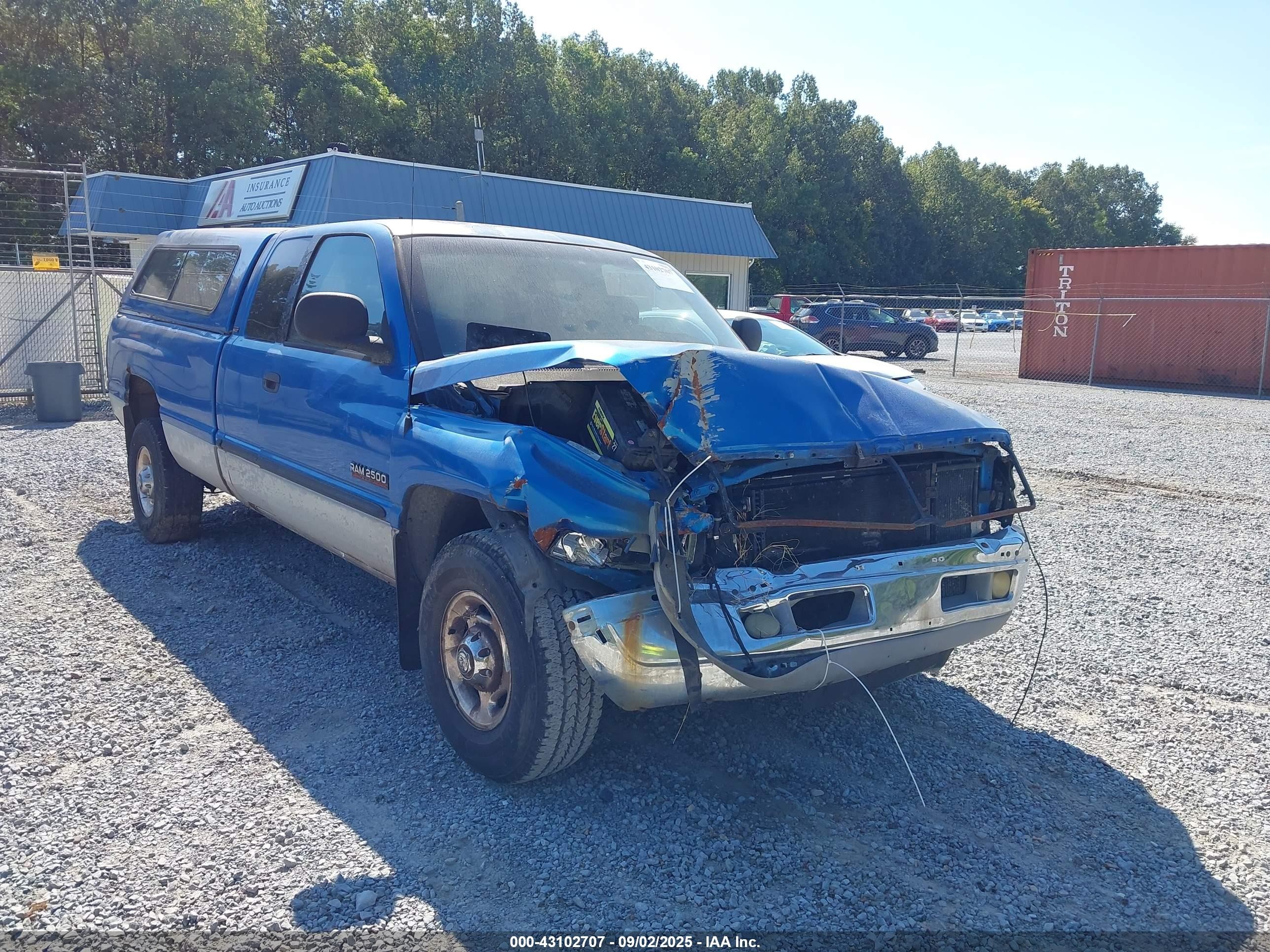 2000 Dodge Ram 2500 St Blue vin: 3B7KC2362YG109823