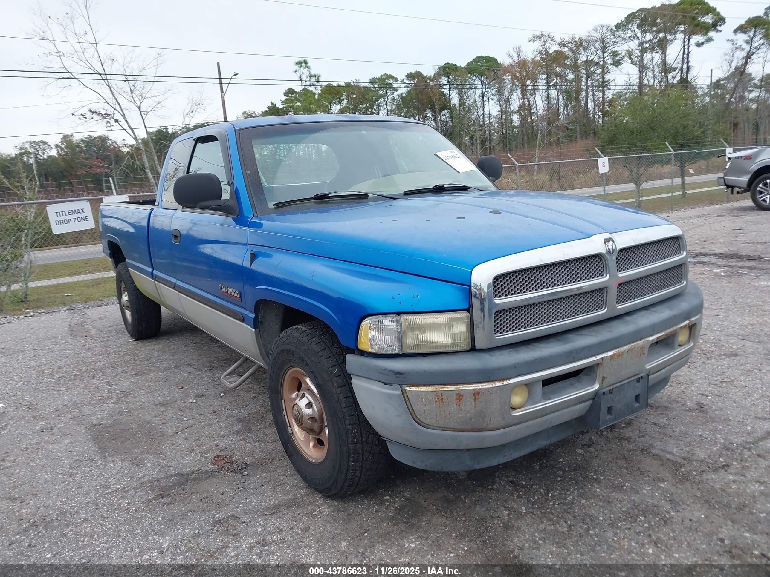 2000 Dodge Ram 2500 St Синий vin: 3B7KC2362YG140005