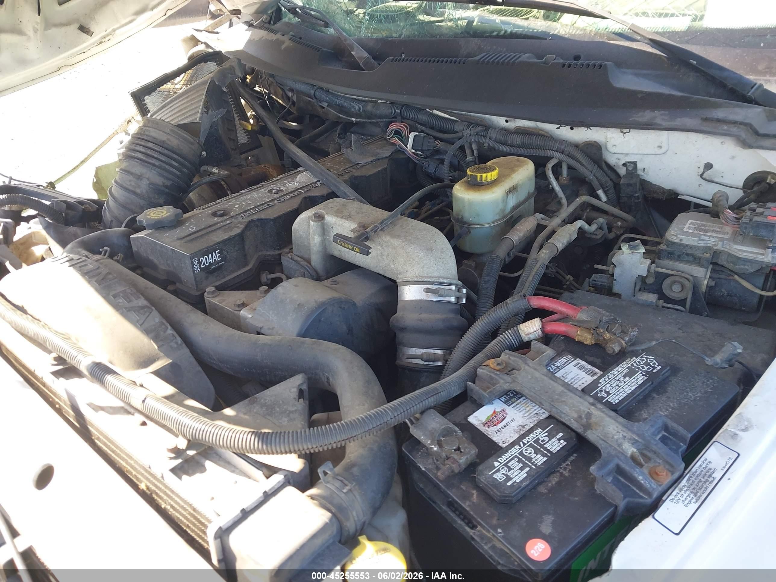 2002 Dodge Ram 2500 St White vin: 3B7KC23632M202424