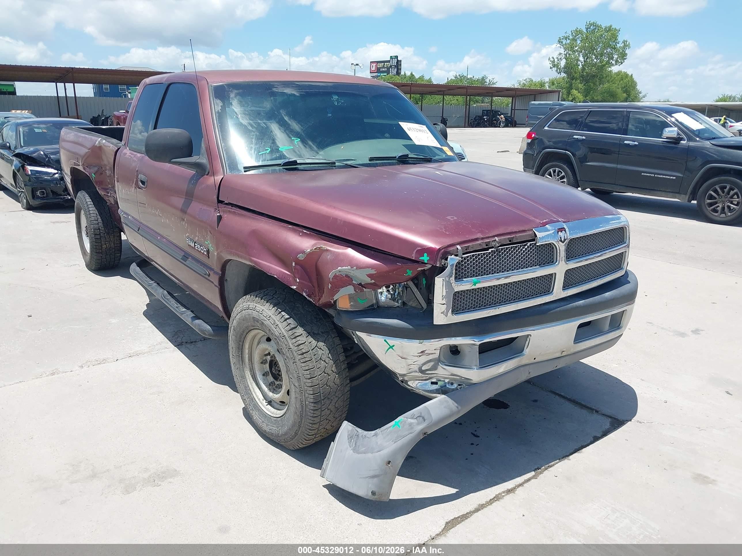 2001 Dodge Ram 2500 St Red vin: 3B7KC23641G749649