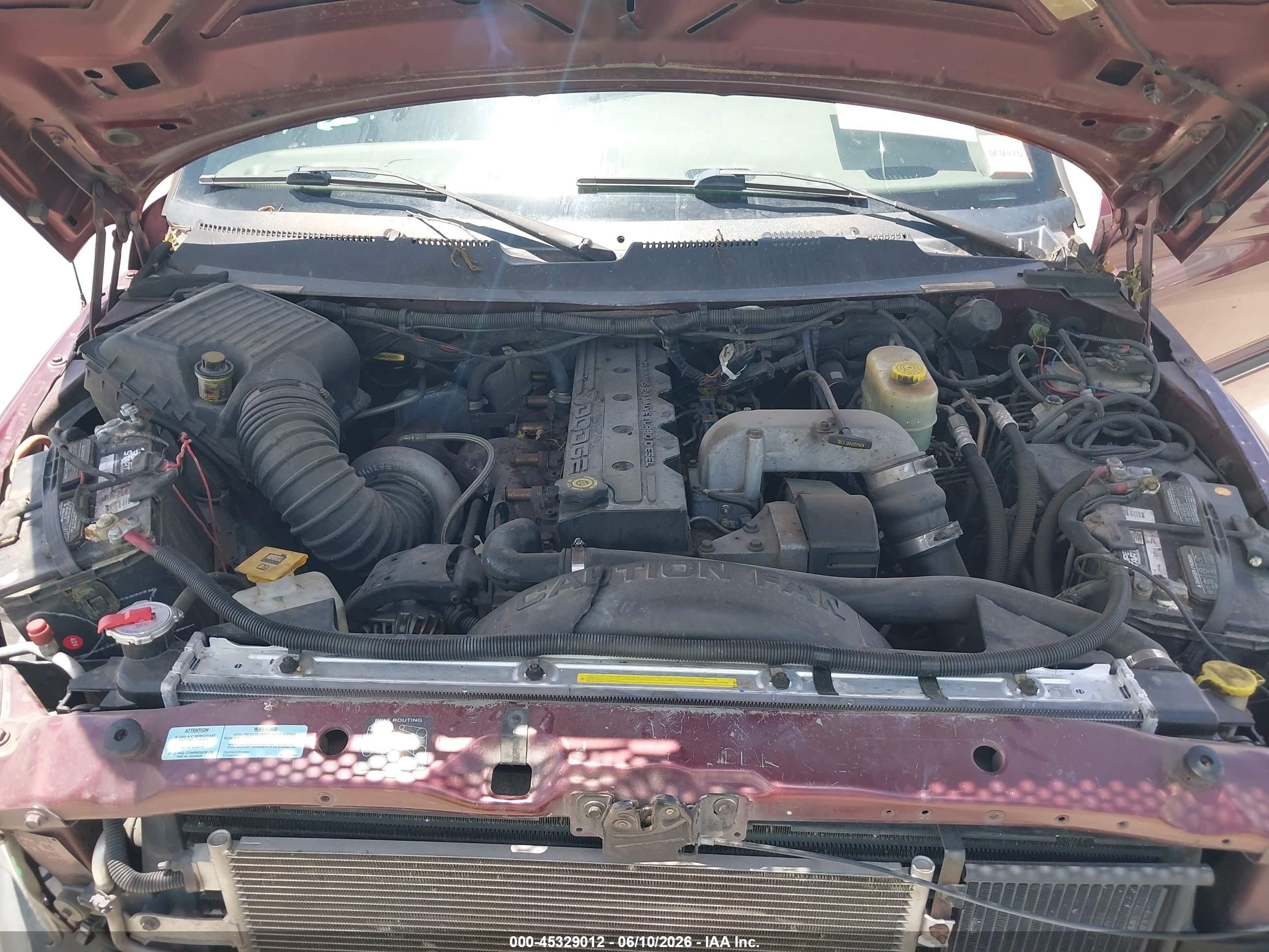 2001 Dodge Ram 2500 St Красный vin: 3B7KC23641G749649