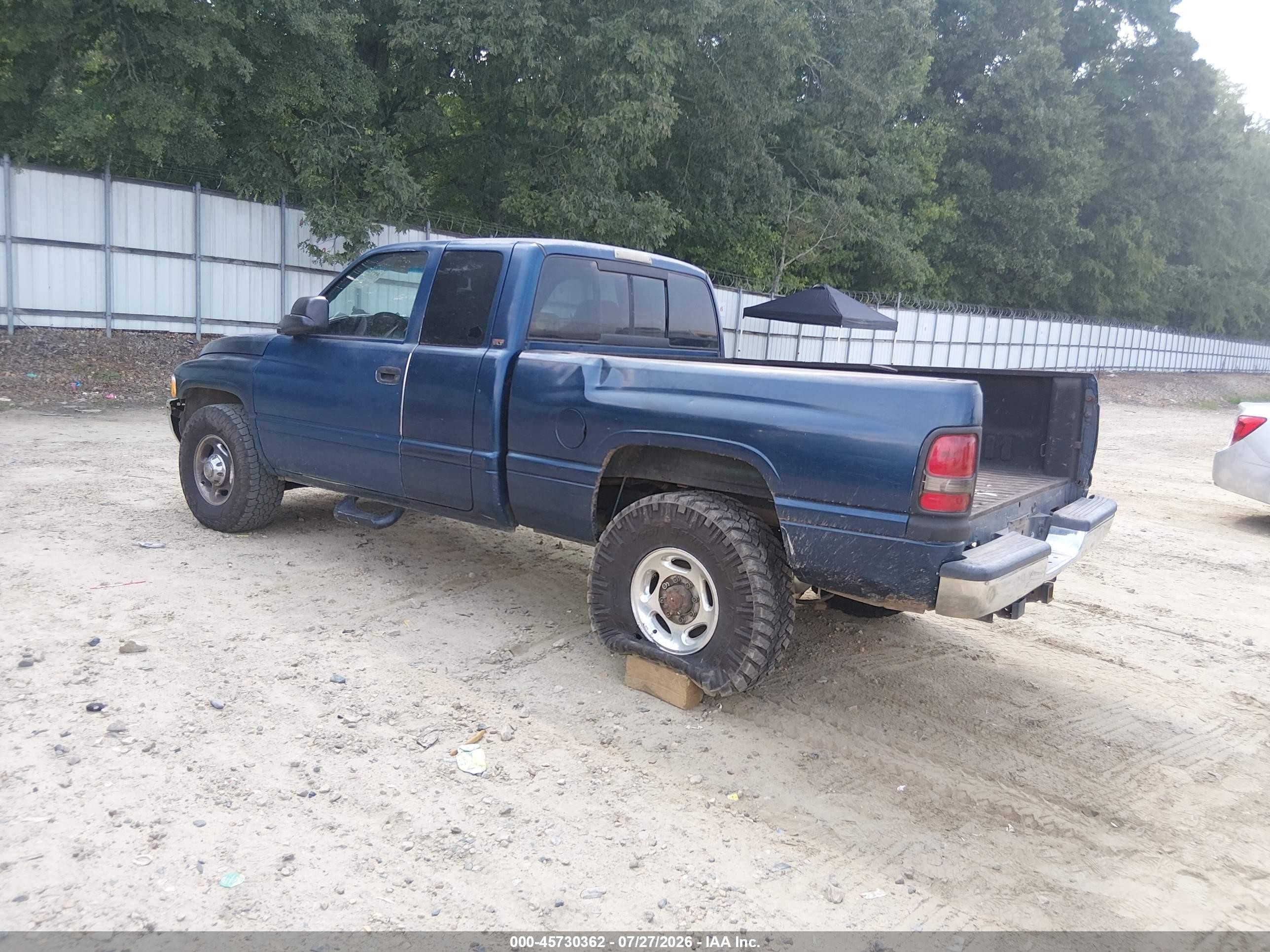 2001 Dodge Ram 2500 St Blue vin: 3B7KC23671G237917