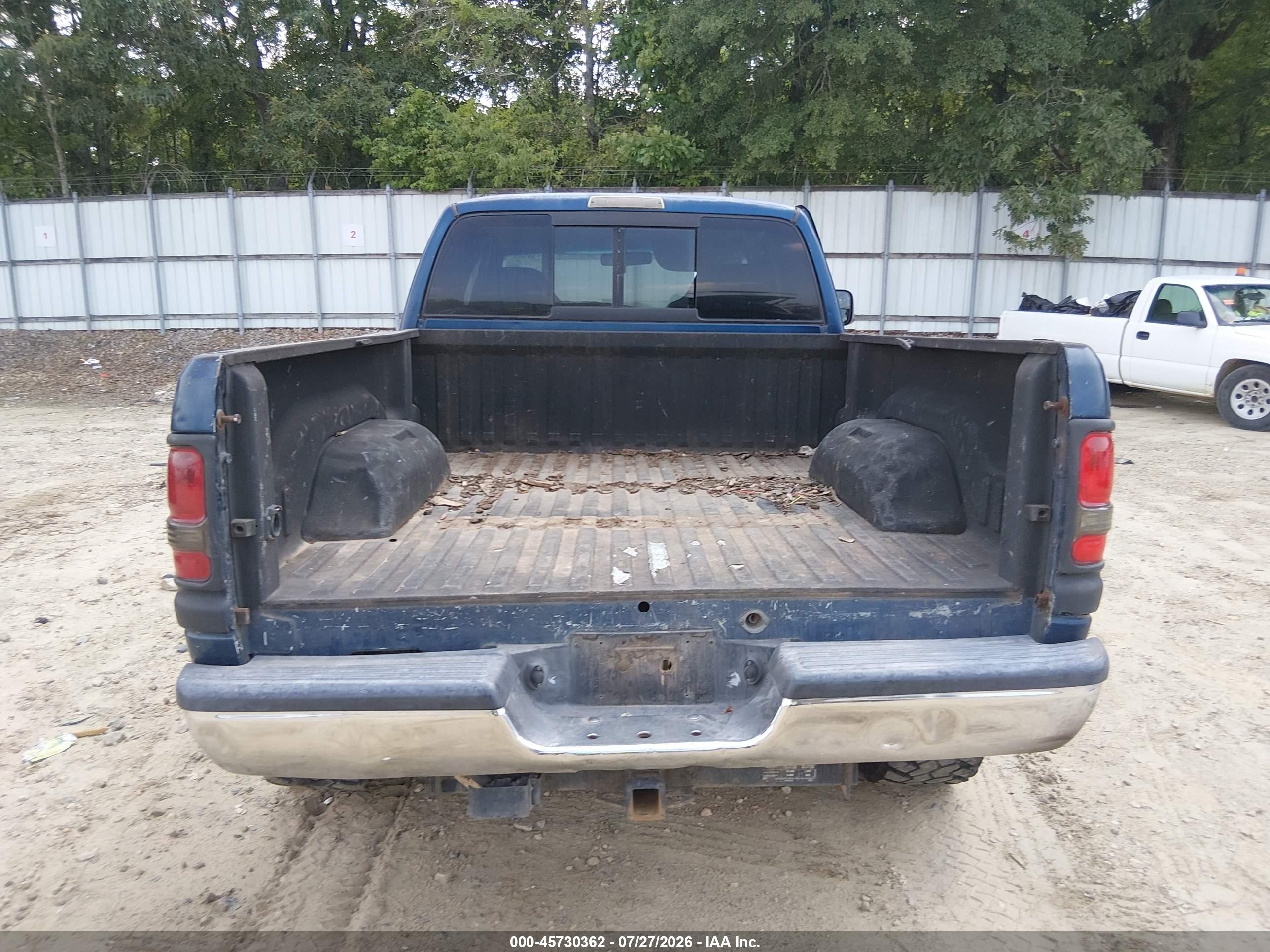 2001 Dodge Ram 2500 St Blue vin: 3B7KC23671G237917