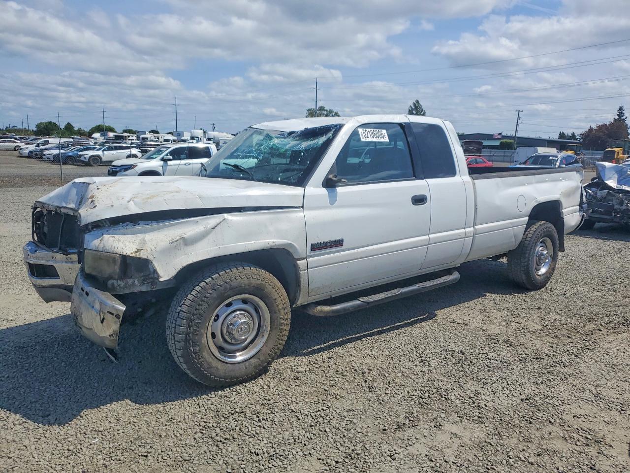 2001 Dodge Ram 2500 White vin: 3B7KC23671G813201