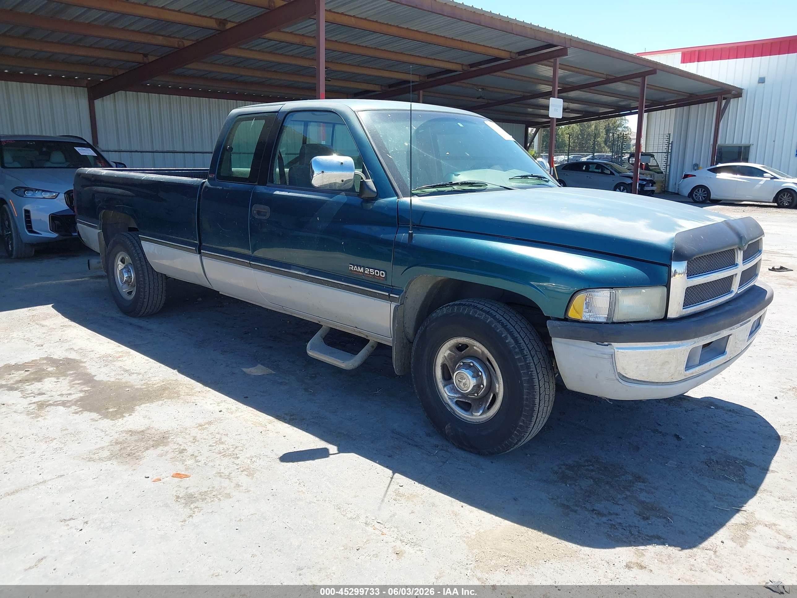 1996 Dodge Ram 2500   Green vin: 3B7KC23CXTM173091