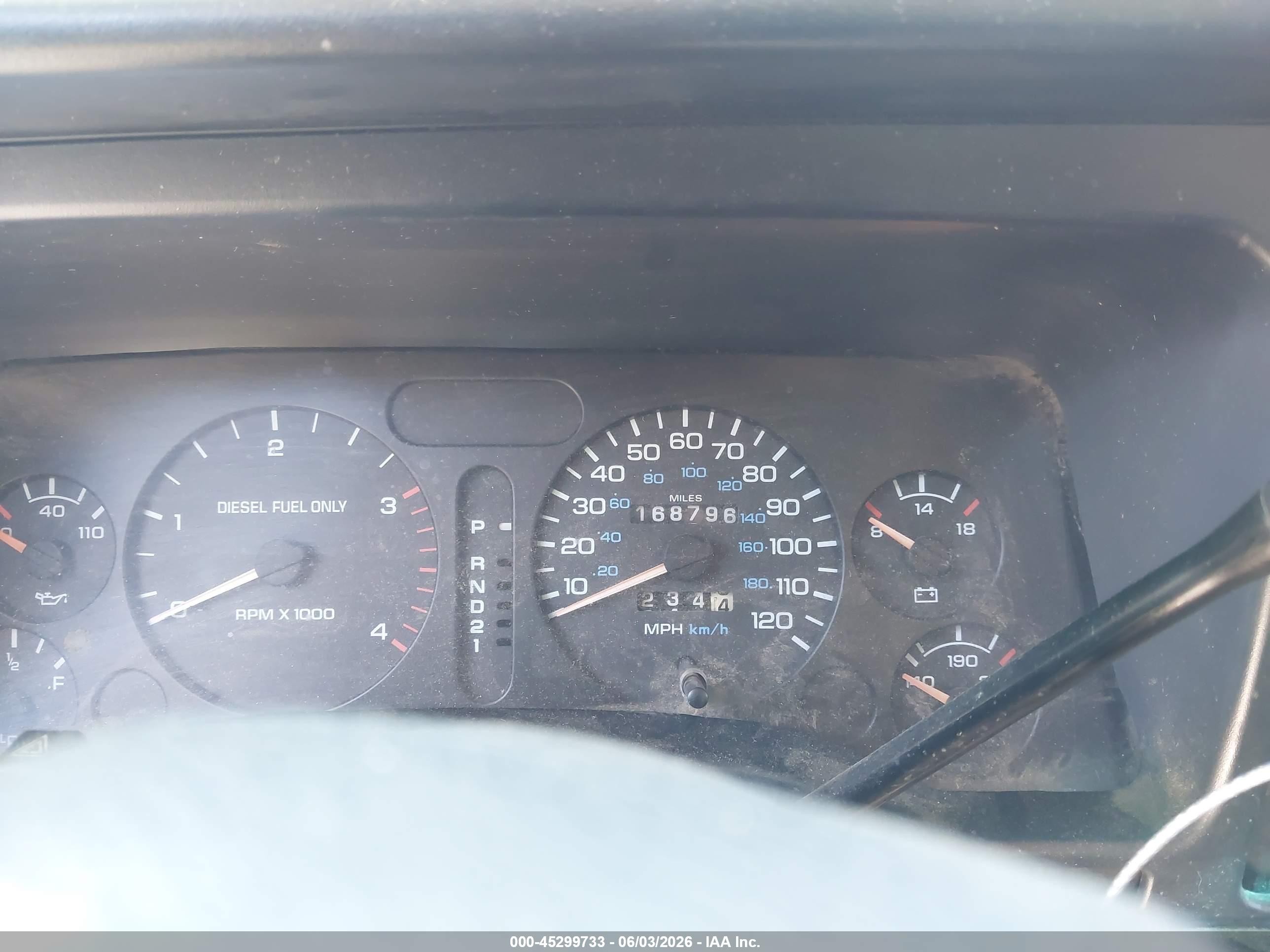 1996 Dodge Ram 2500   Зеленый vin: 3B7KC23CXTM173091