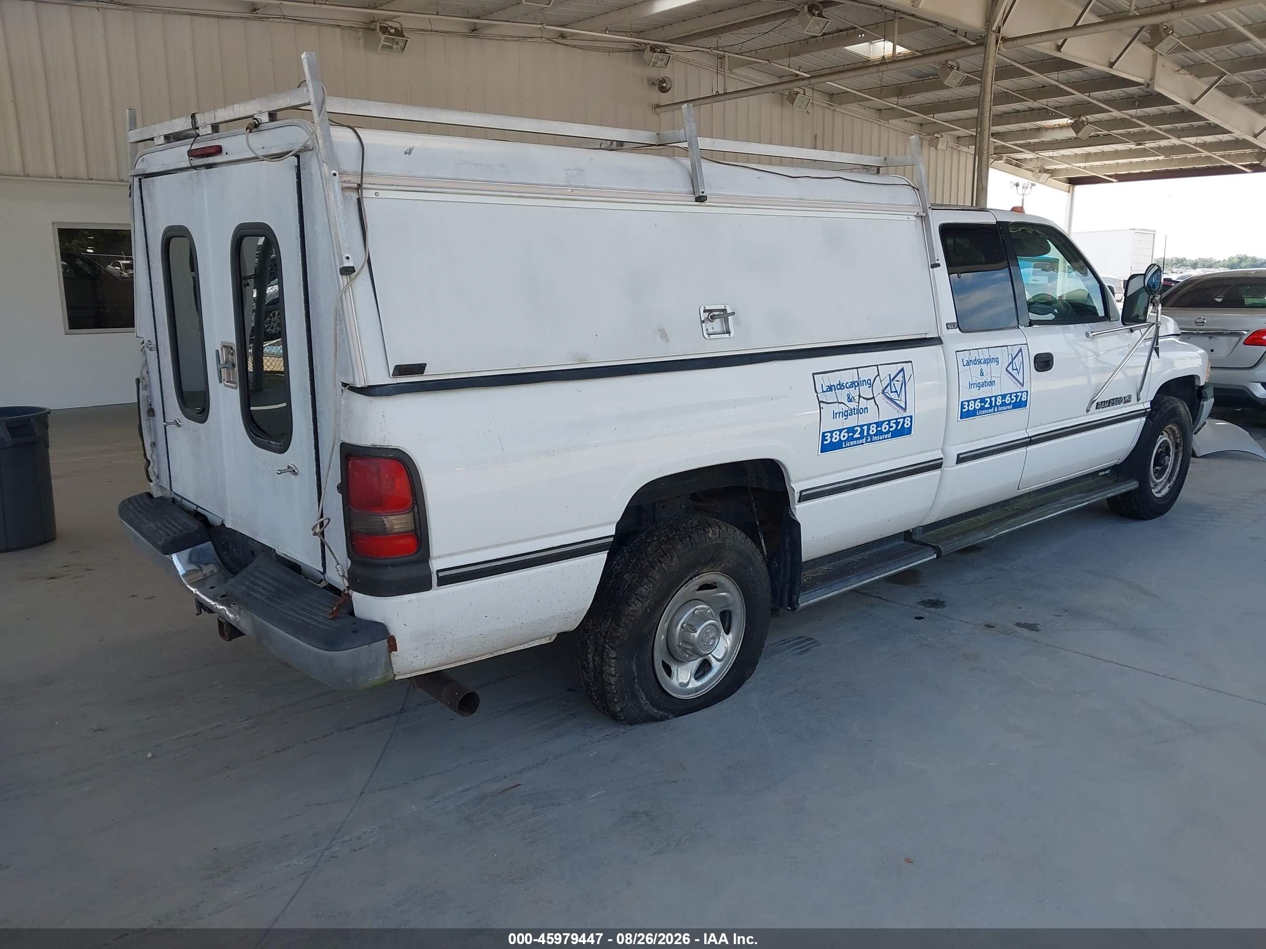1997 Dodge Ram 2500 St White vin: 3B7KC23W6VM512068