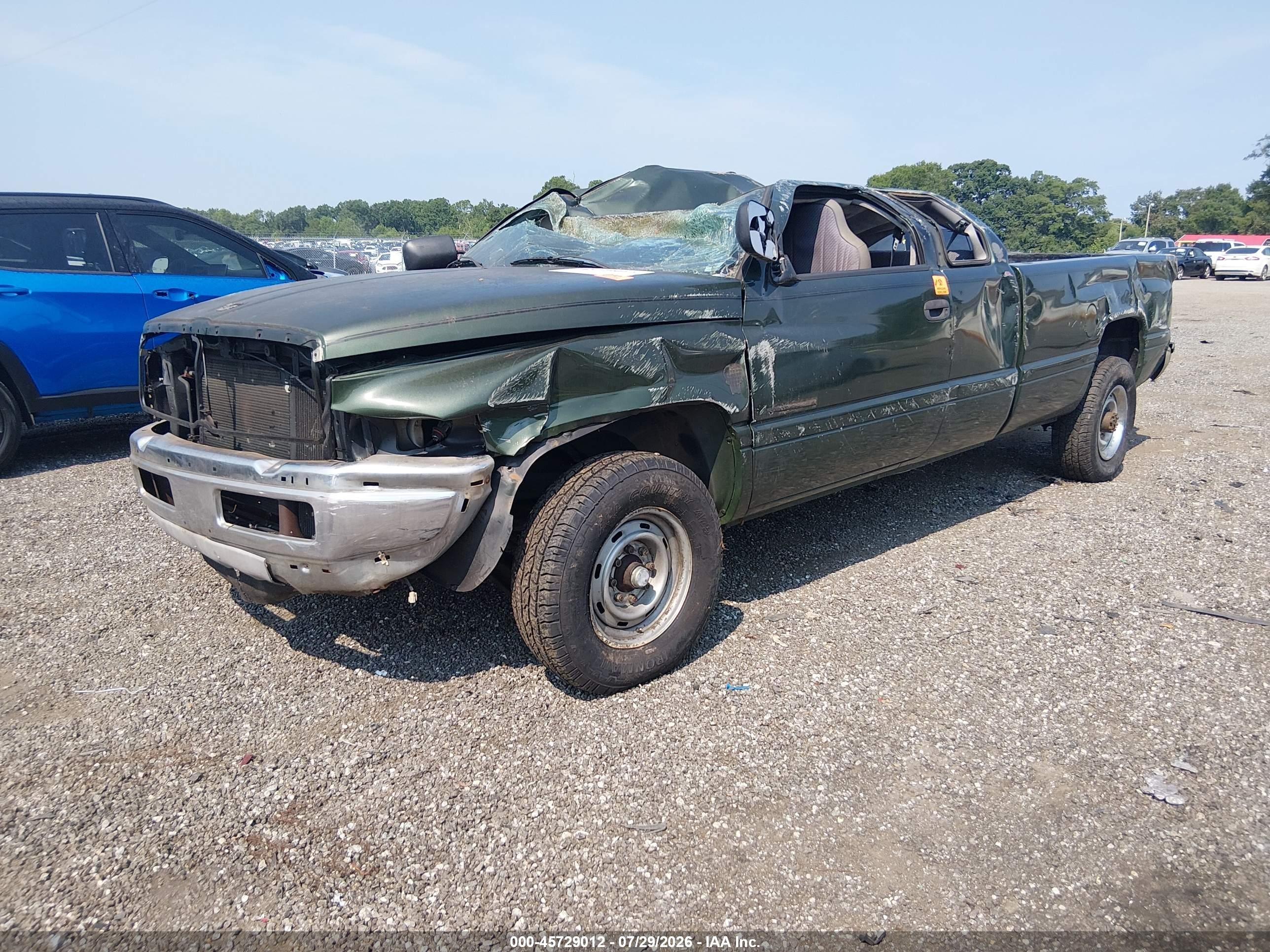 1996 Dodge Ram 2500   Green vin: 3B7KC23W8TM160706