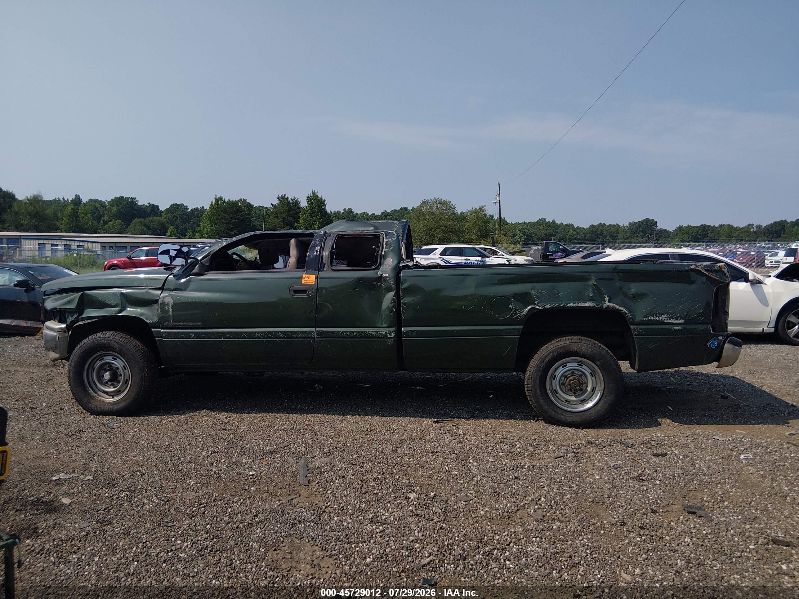 1996 Dodge Ram 2500   Green vin: 3B7KC23W8TM160706