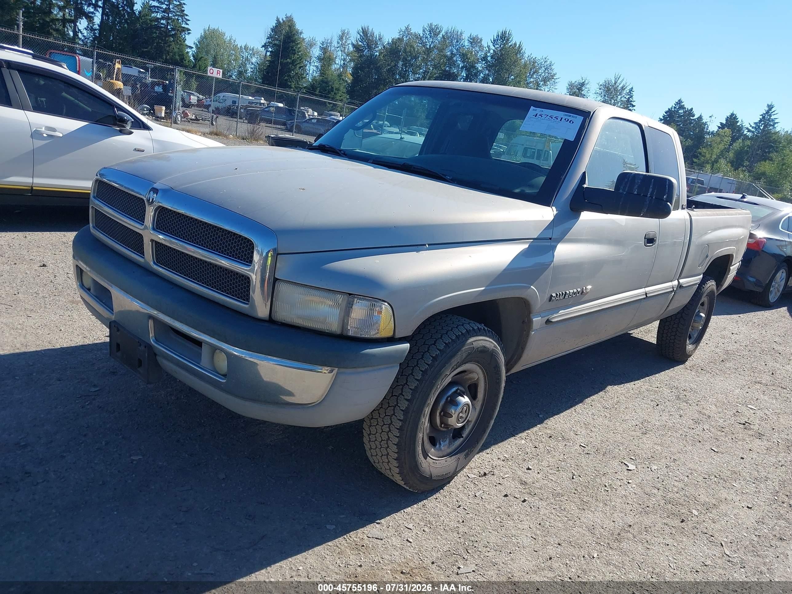 1999 Dodge Ram 2500 St Silver vin: 3B7KC23Z8XG120799