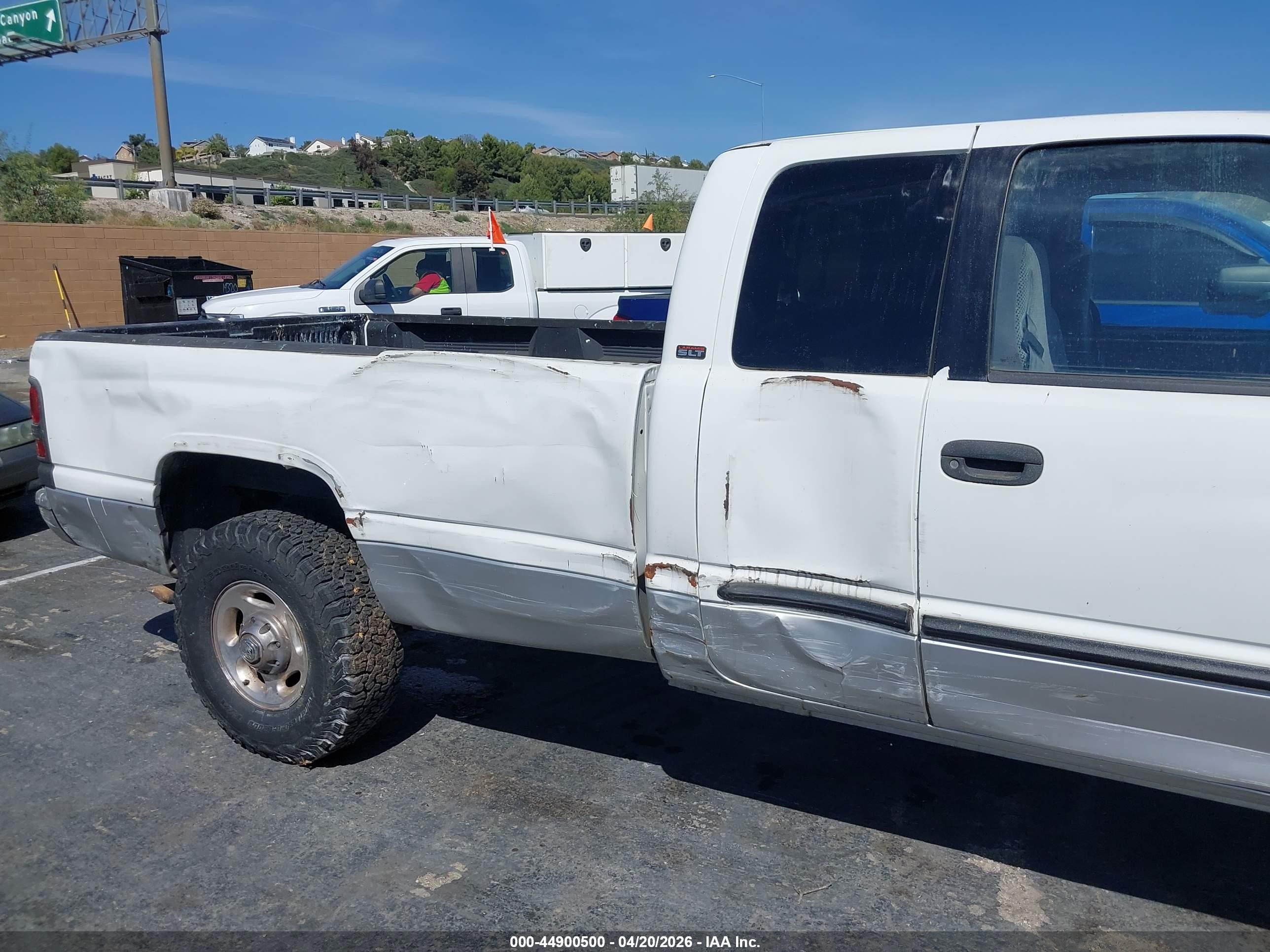 2001 Dodge Ram 2500 St White vin: 3B7KC23Z91G772547
