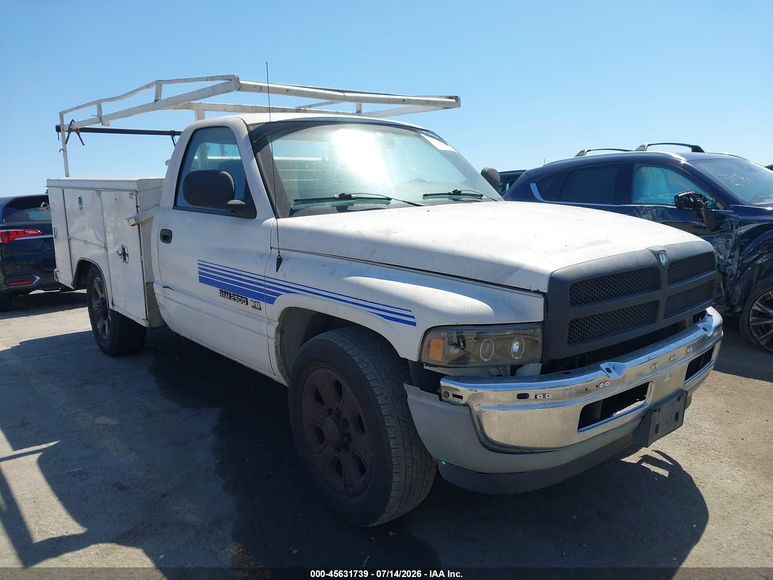 2001 Dodge Ram 2500 St White vin: 3B7KC26Z71M530210