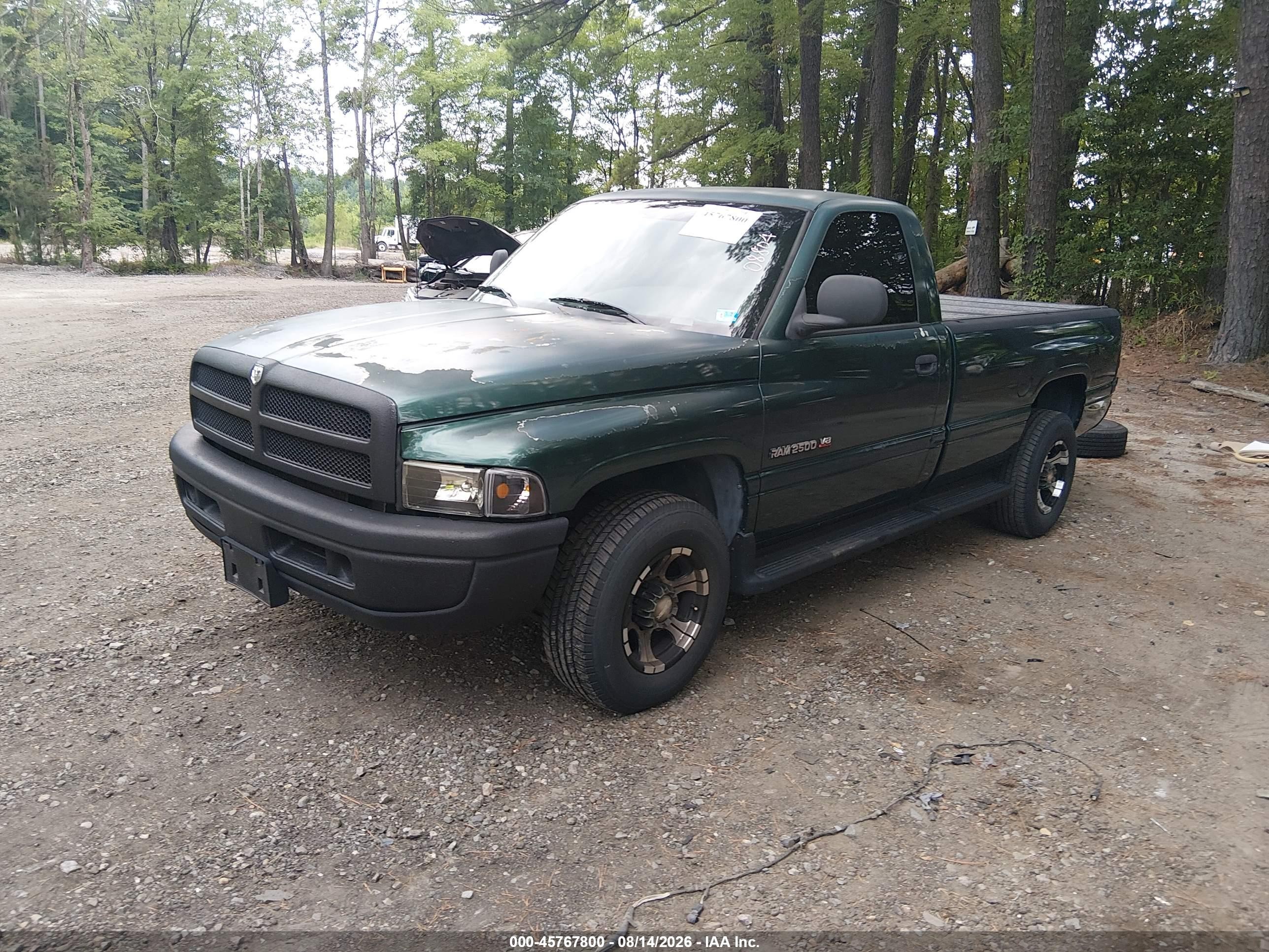 1999 Dodge Ram 2500 St Green vin: 3B7KC26Z9XM575089
