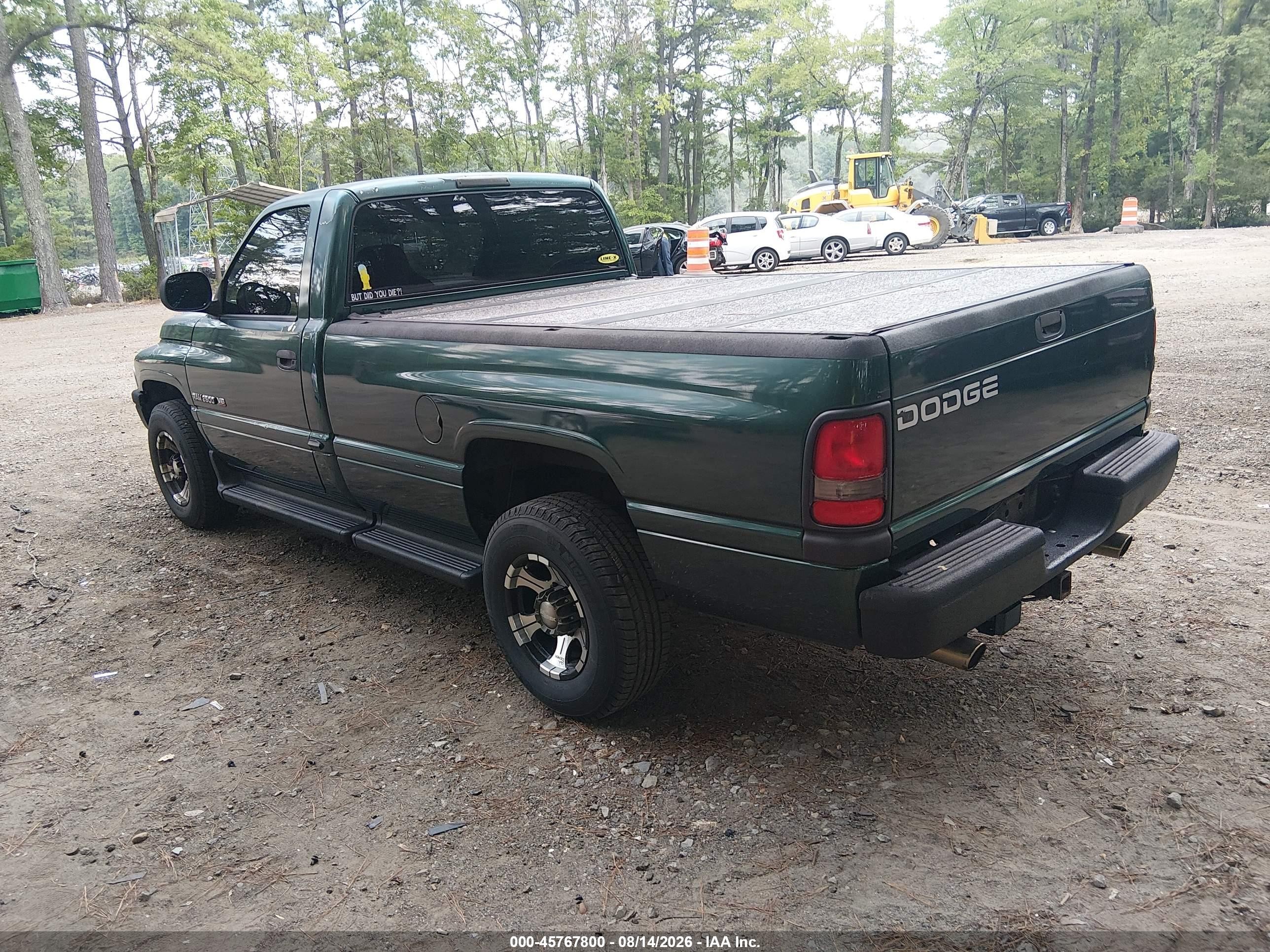 1999 Dodge Ram 2500 St Green vin: 3B7KC26Z9XM575089