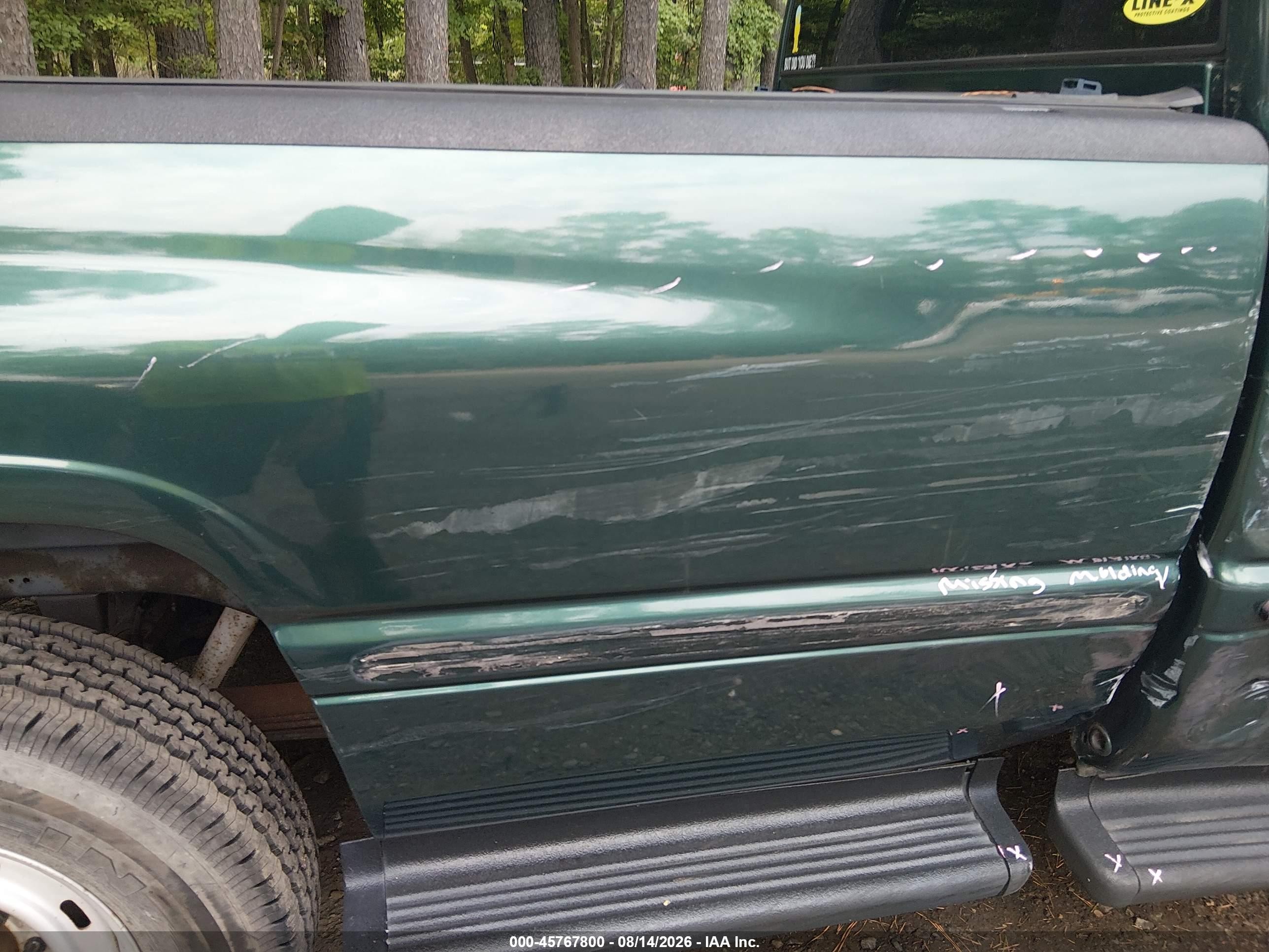 1999 Dodge Ram 2500 St Green vin: 3B7KC26Z9XM575089