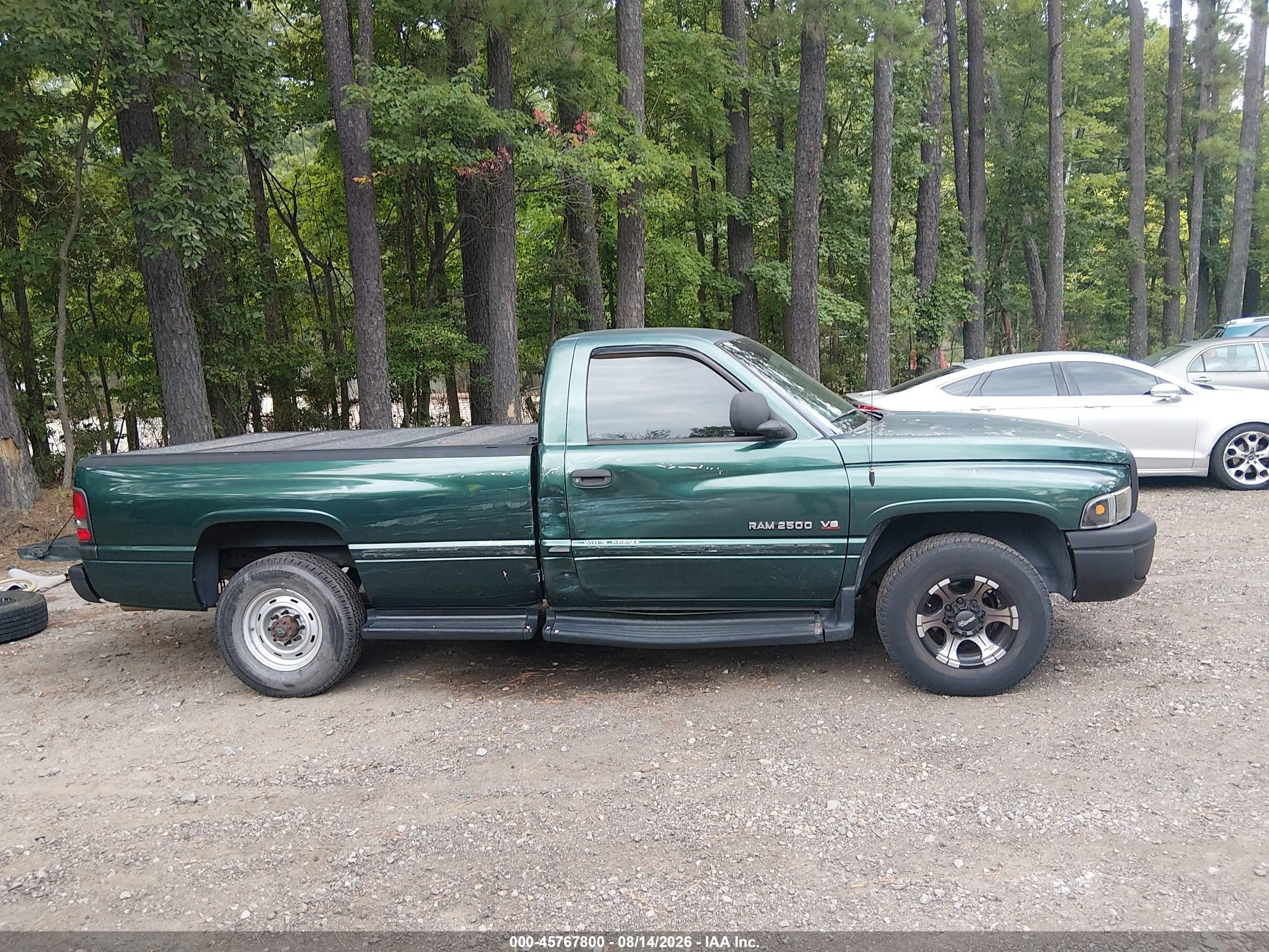 1999 Dodge Ram 2500 St Green vin: 3B7KC26Z9XM575089