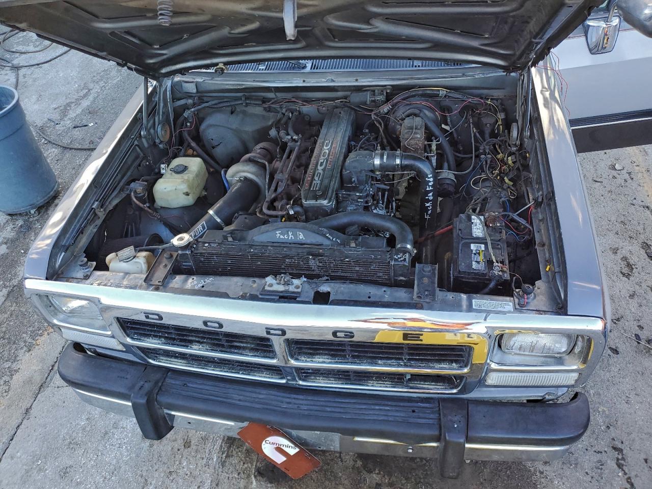 1993 Dodge D-series D200 Gray vin: 3B7KE23C0PM138396