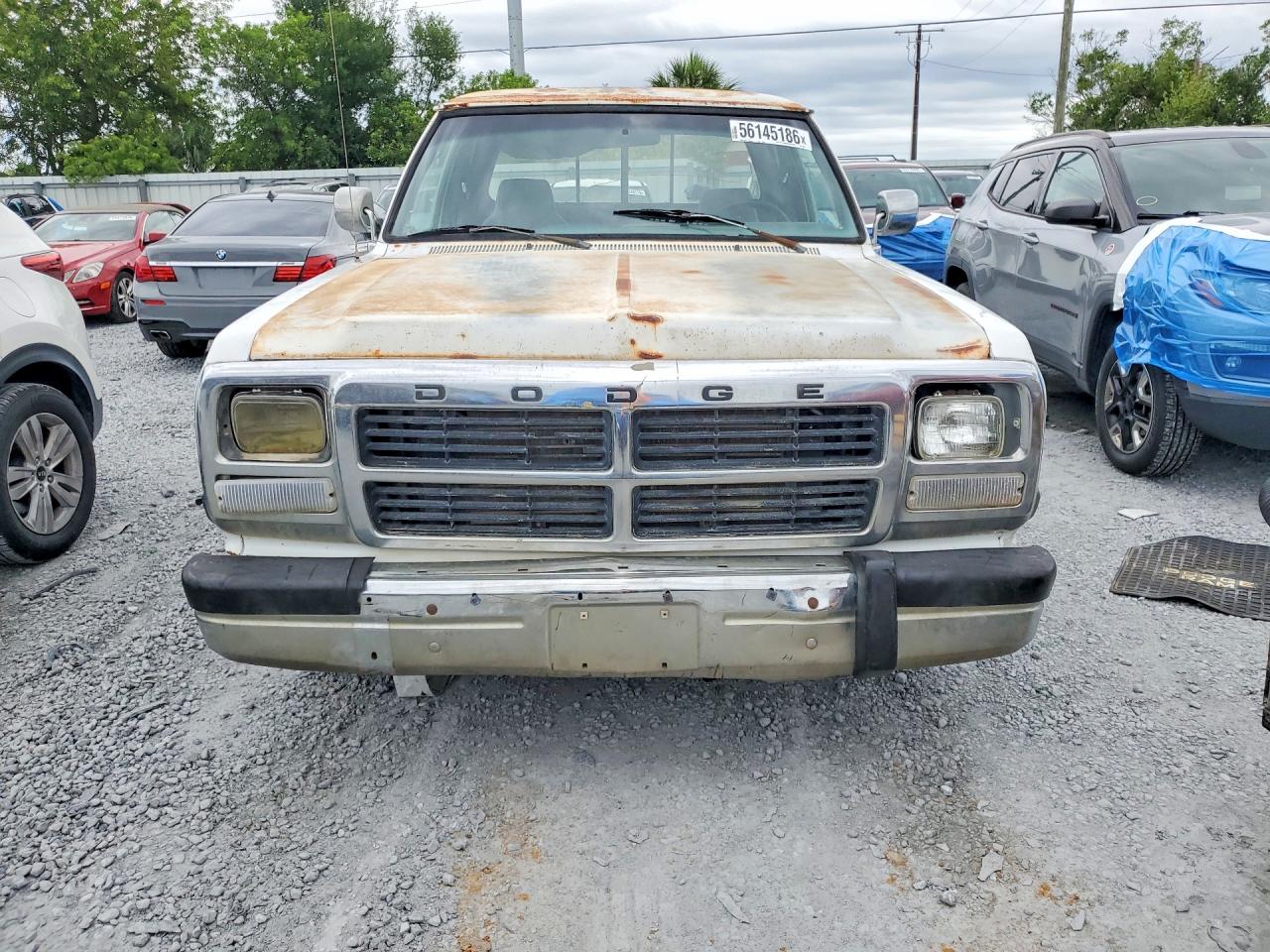 1992 Dodge D-series D200 White vin: 3B7KE23C5NM570205