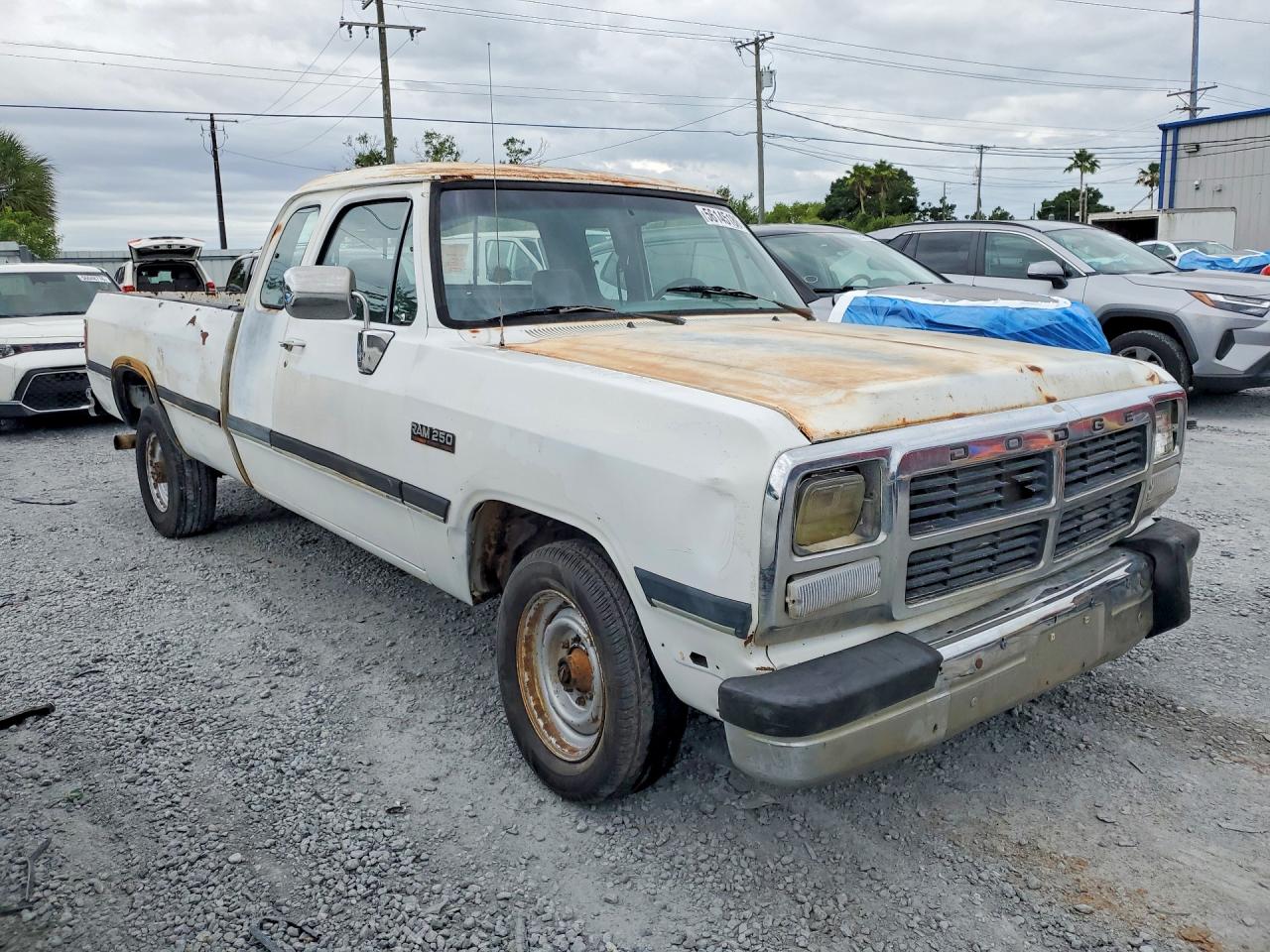 1992 Dodge D-series D200 White vin: 3B7KE23C5NM570205