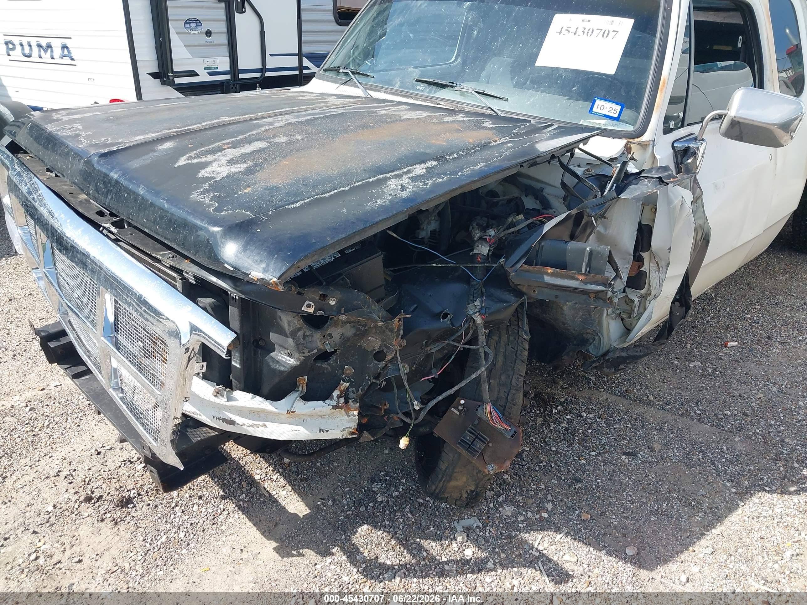 1993 Dodge D-series D200/d250 White vin: 3B7KE23C6PM146910