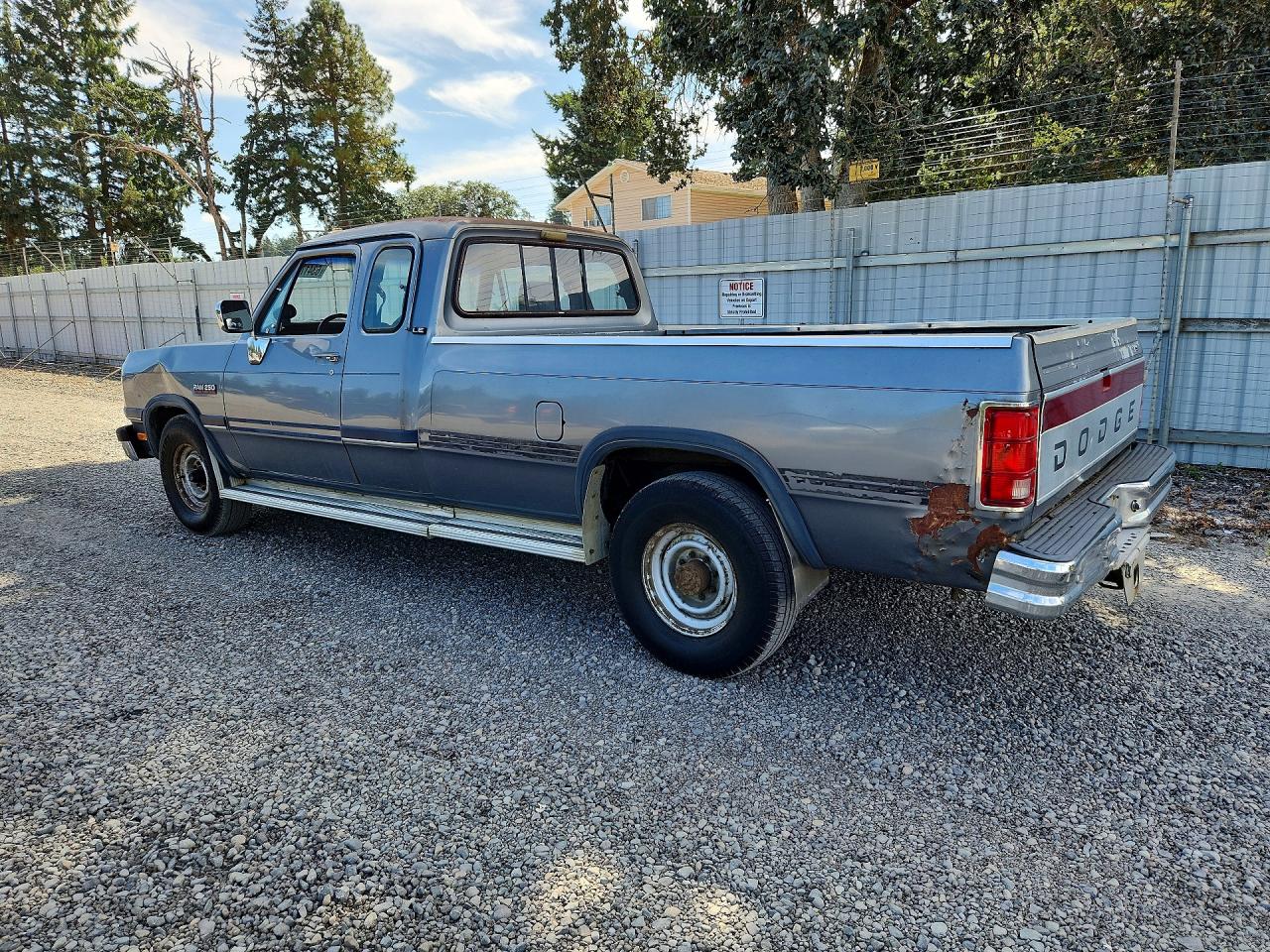 1993 Dodge D-series D200 Gray vin: 3B7KE23C8PM153745