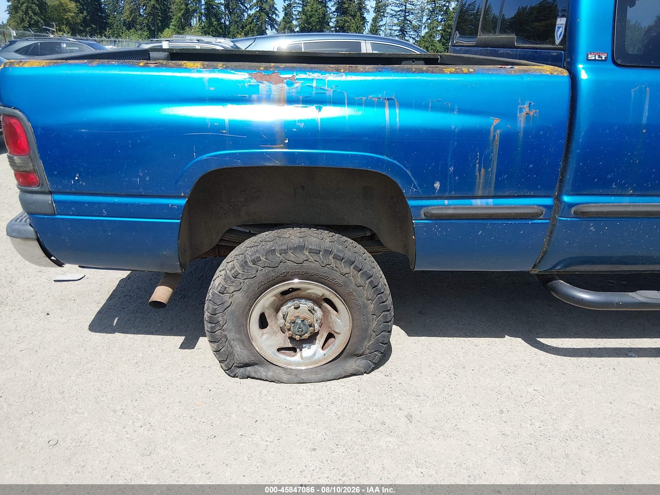 1998 Dodge Ram 2500 St Blue vin: 3B7KF22W2WG236951