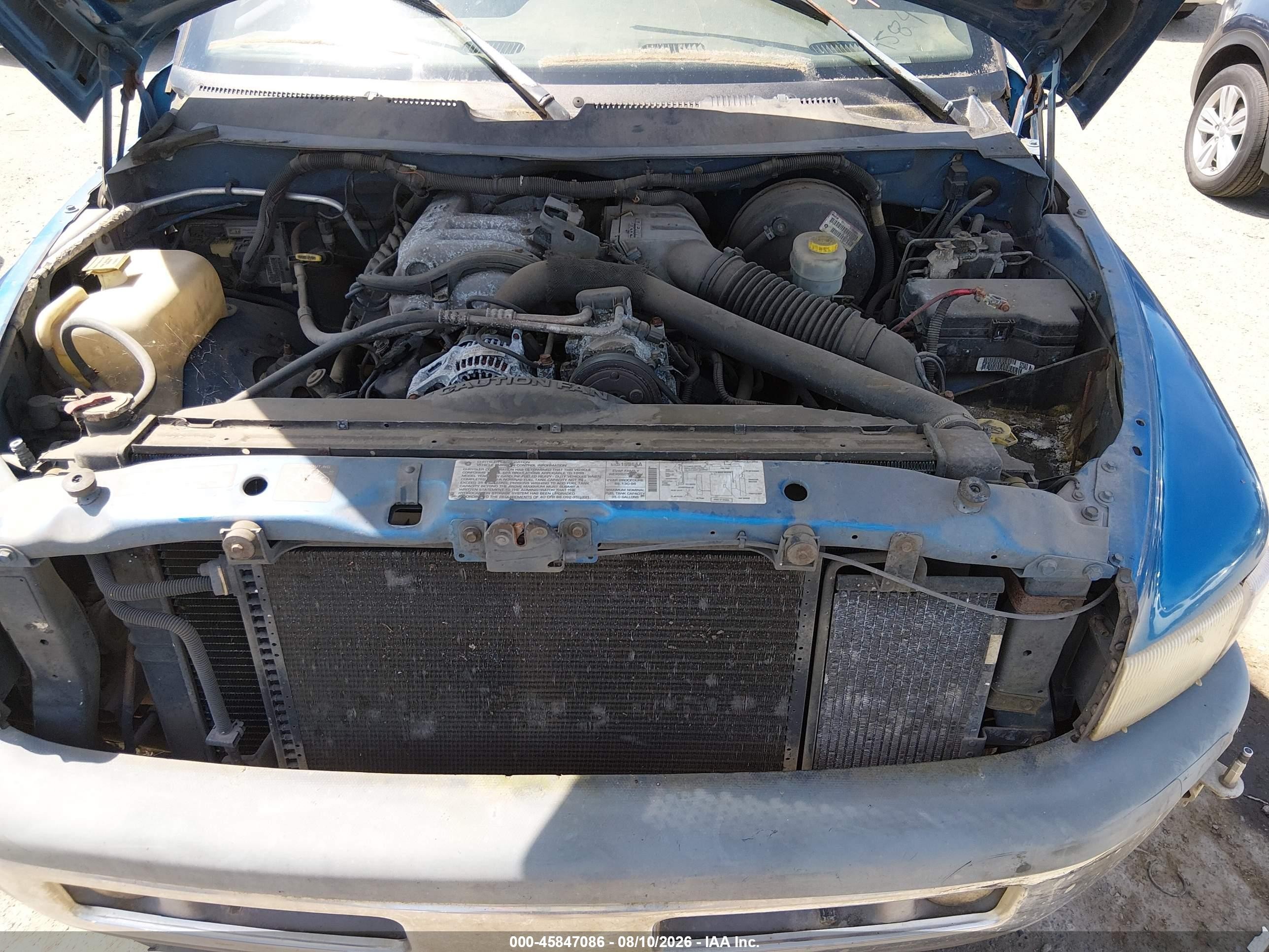 1998 Dodge Ram 2500 St Blue vin: 3B7KF22W2WG236951