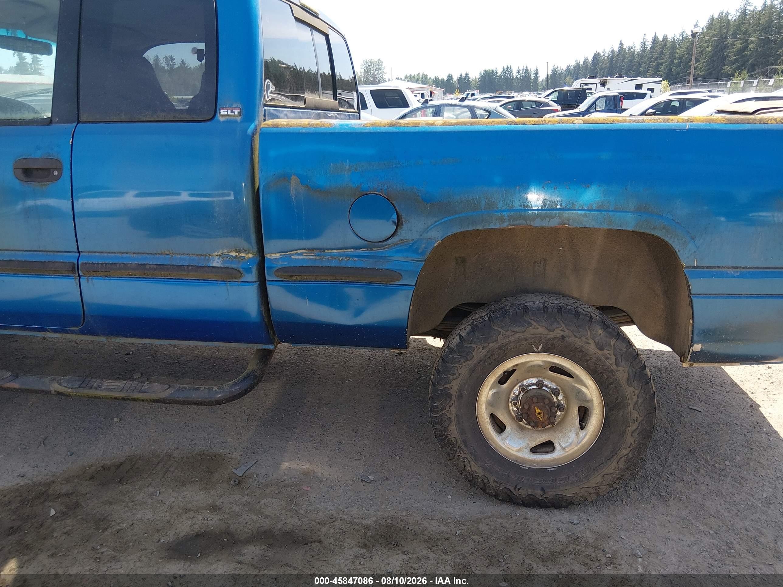 1998 Dodge Ram 2500 St Blue vin: 3B7KF22W2WG236951