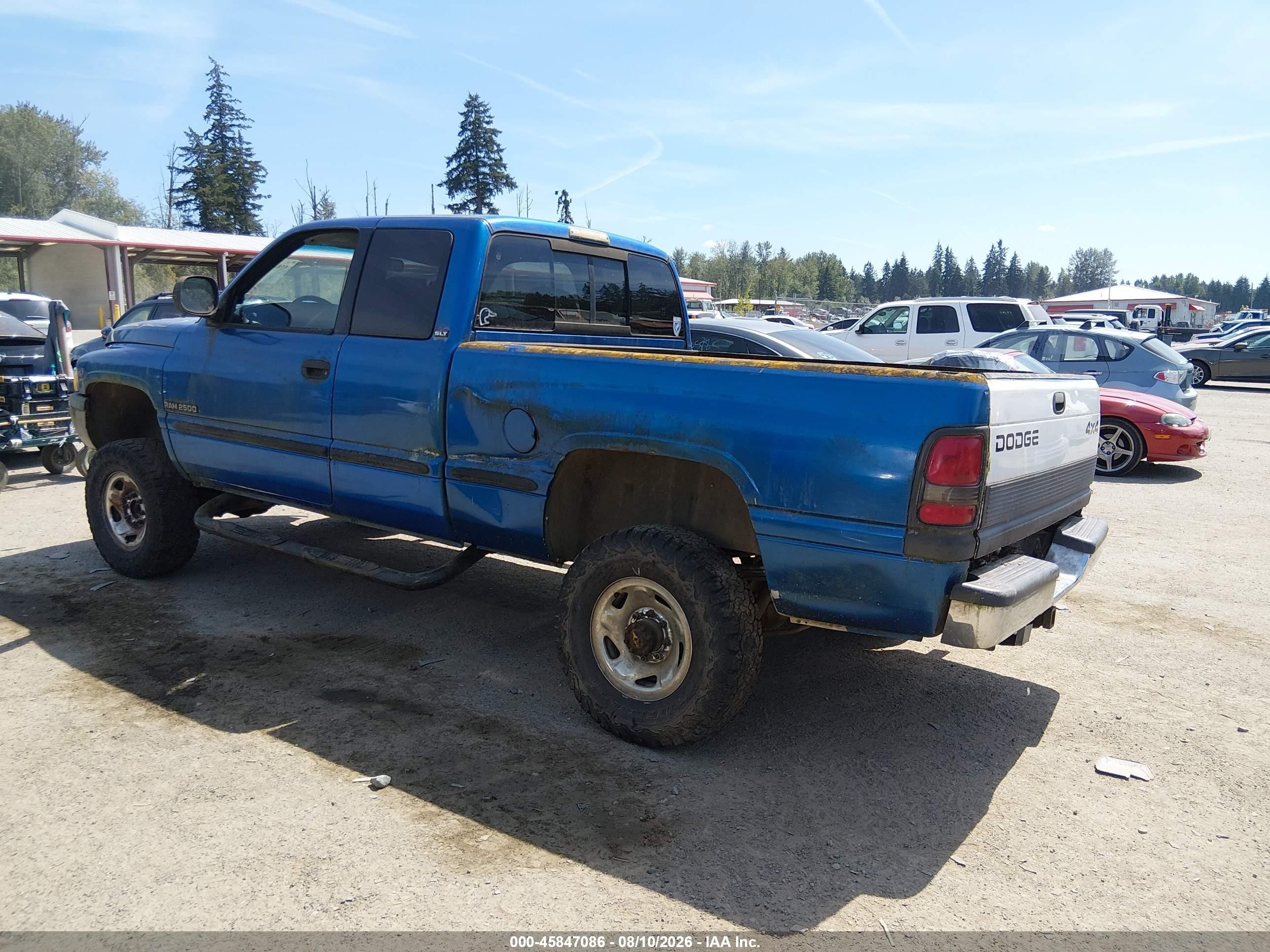 1998 Dodge Ram 2500 St Blue vin: 3B7KF22W2WG236951