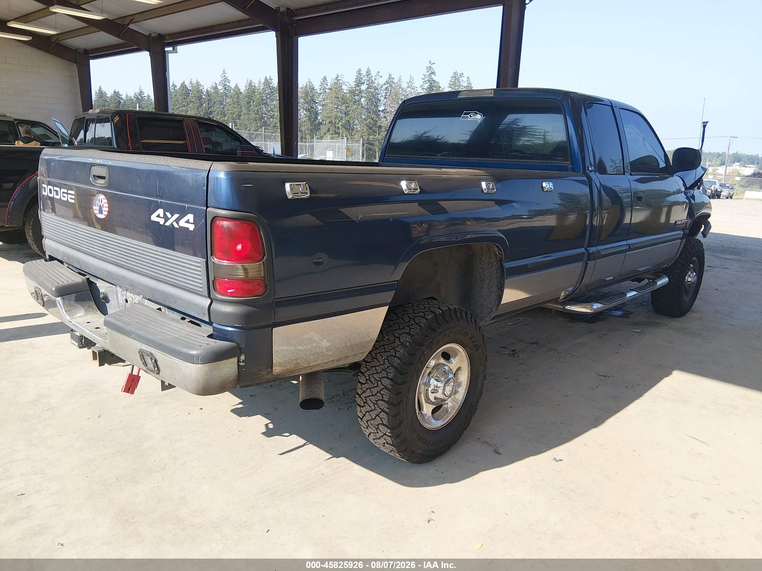 2001 Dodge Ram 2500 St Blue vin: 3B7KF23601G181794