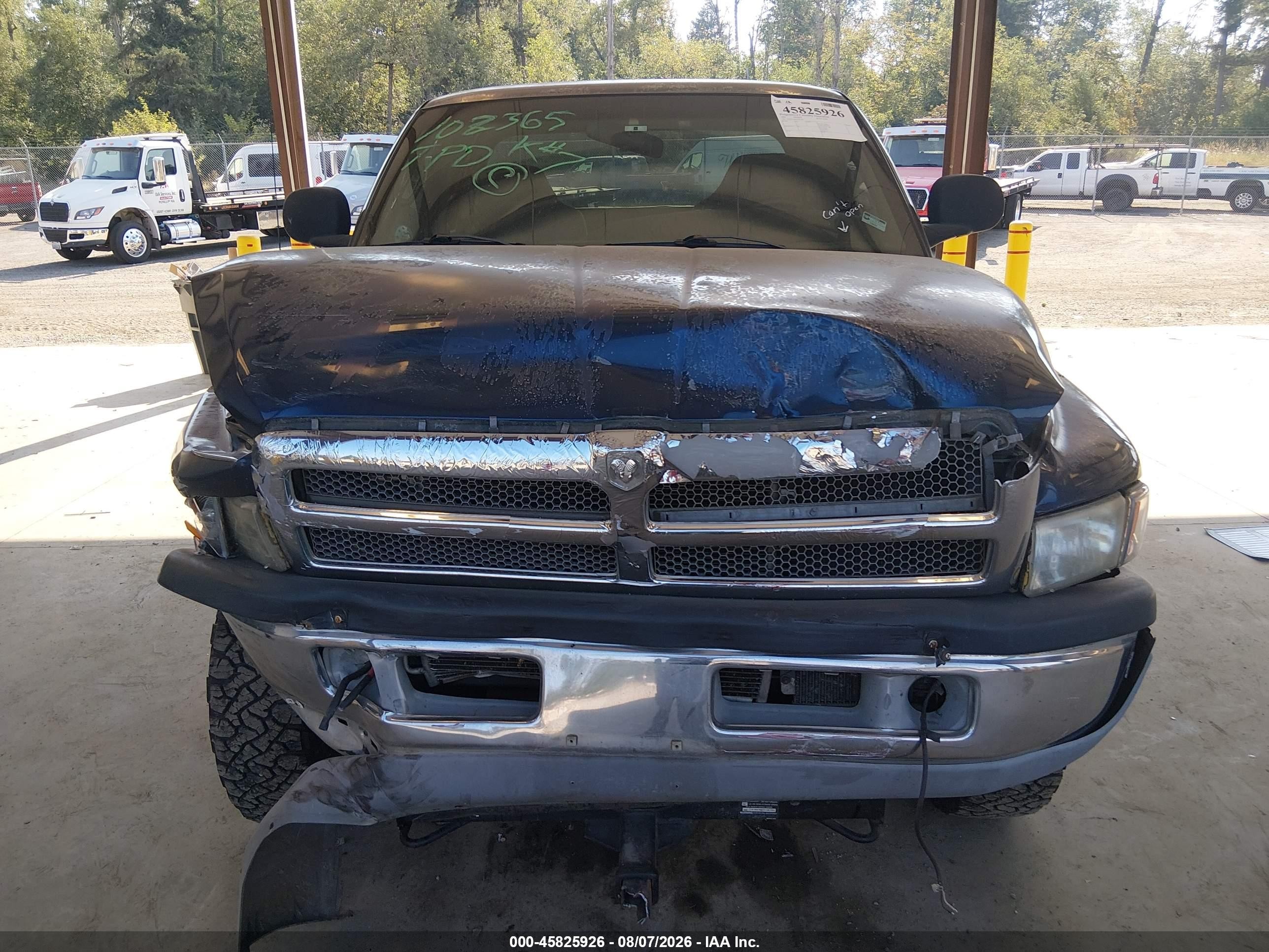 2001 Dodge Ram 2500 St Blue vin: 3B7KF23601G181794