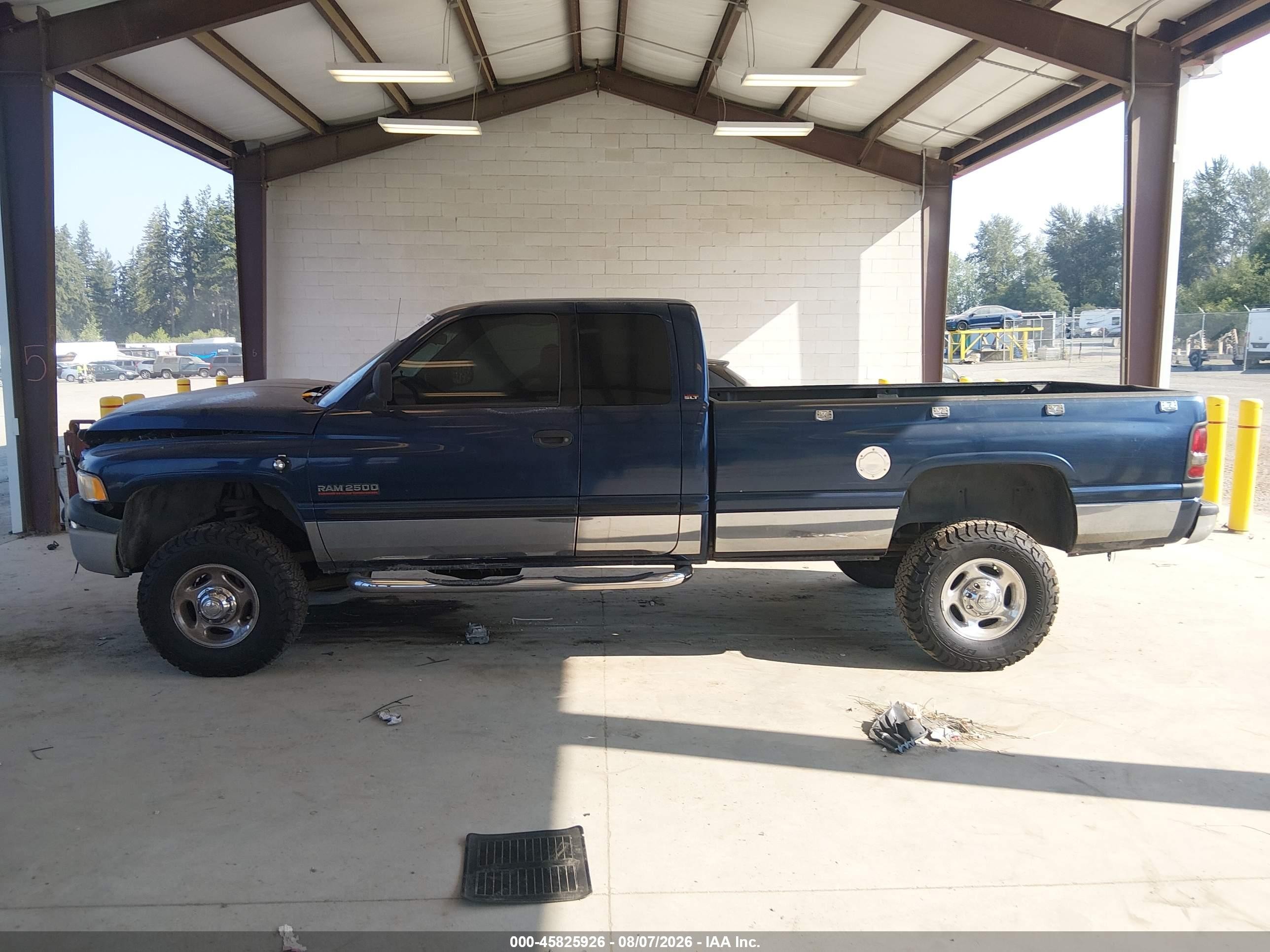 2001 Dodge Ram 2500 St Blue vin: 3B7KF23601G181794